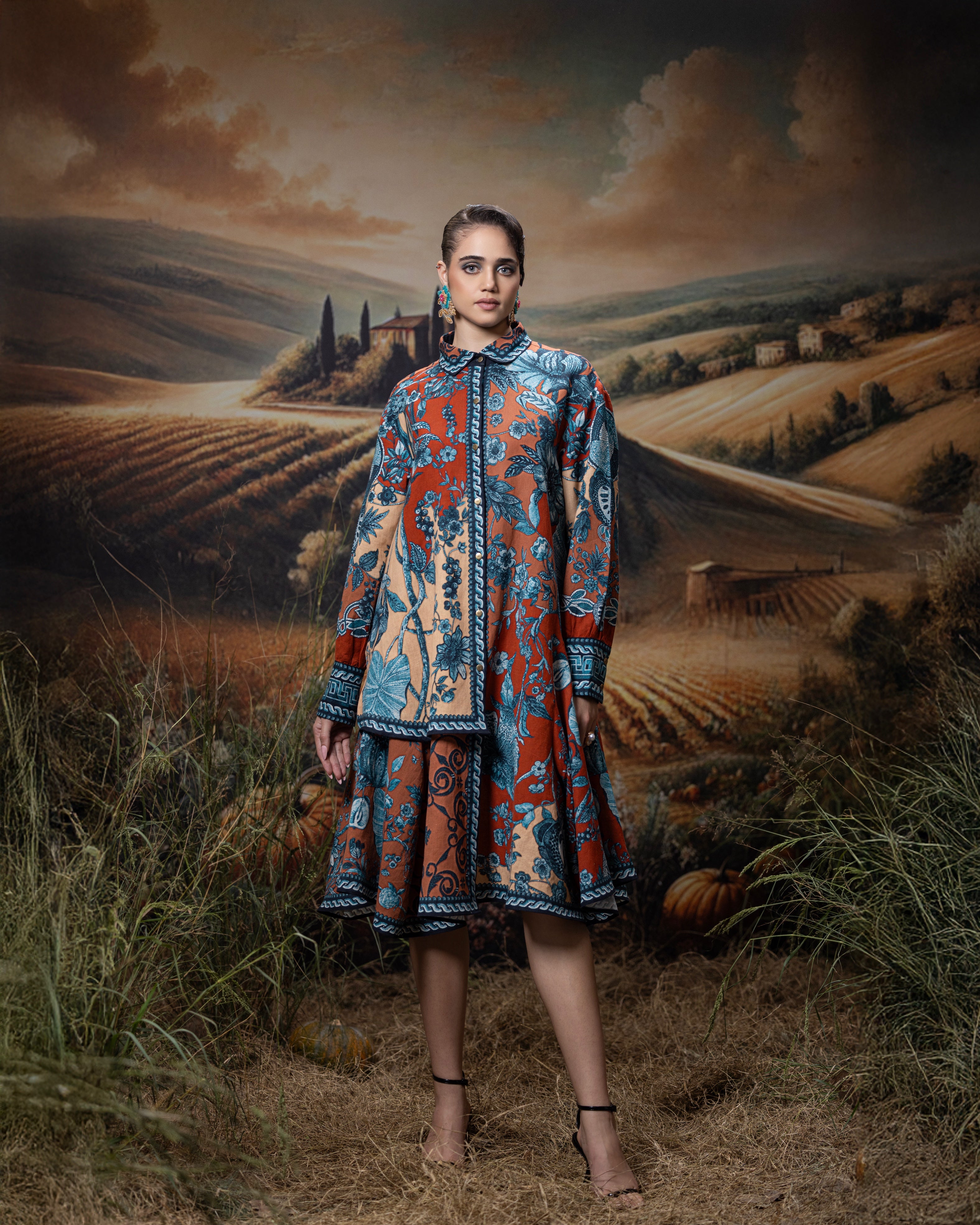 Florence : Livia - Rust/Blue