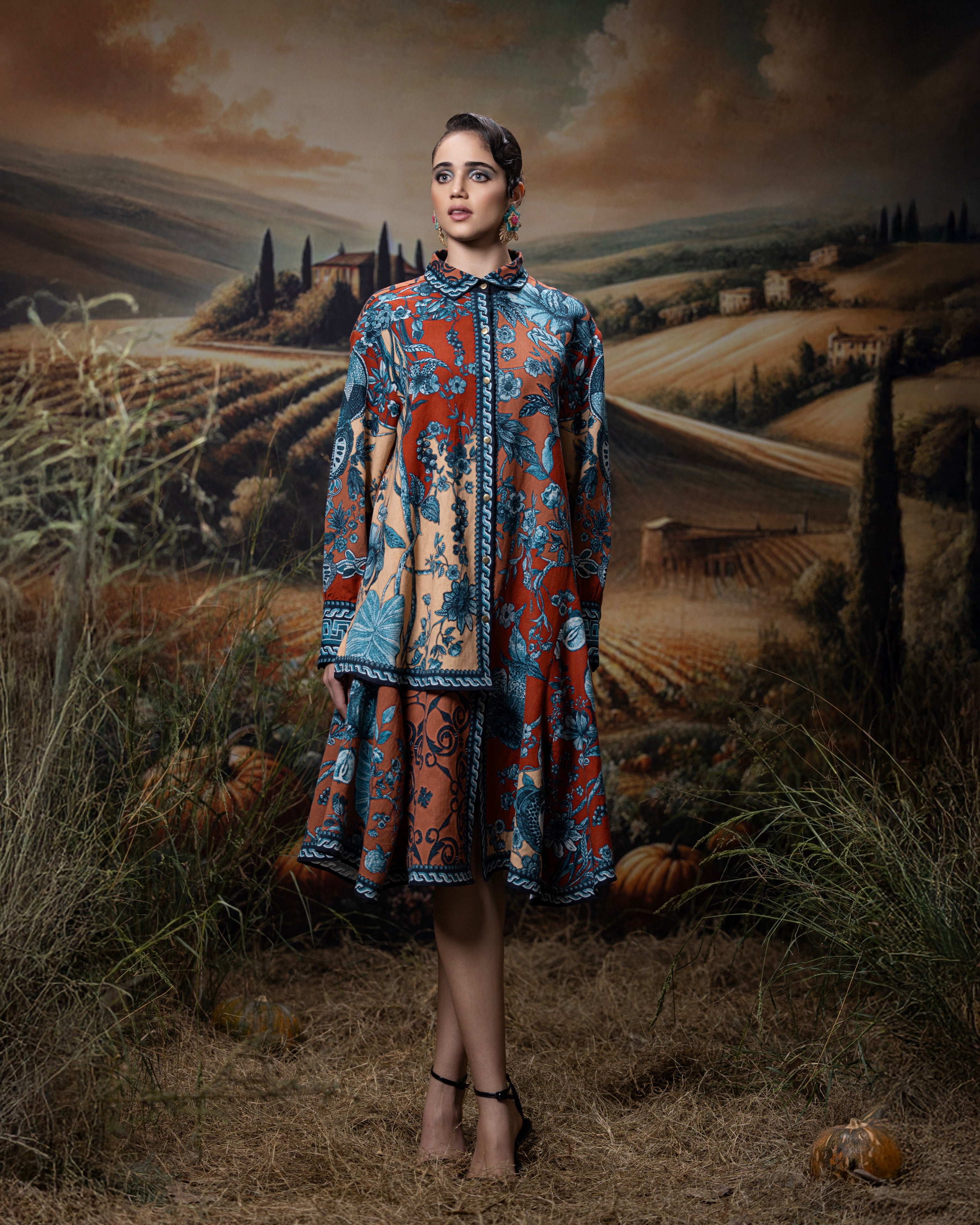 Florence : Livia - Rust/Blue