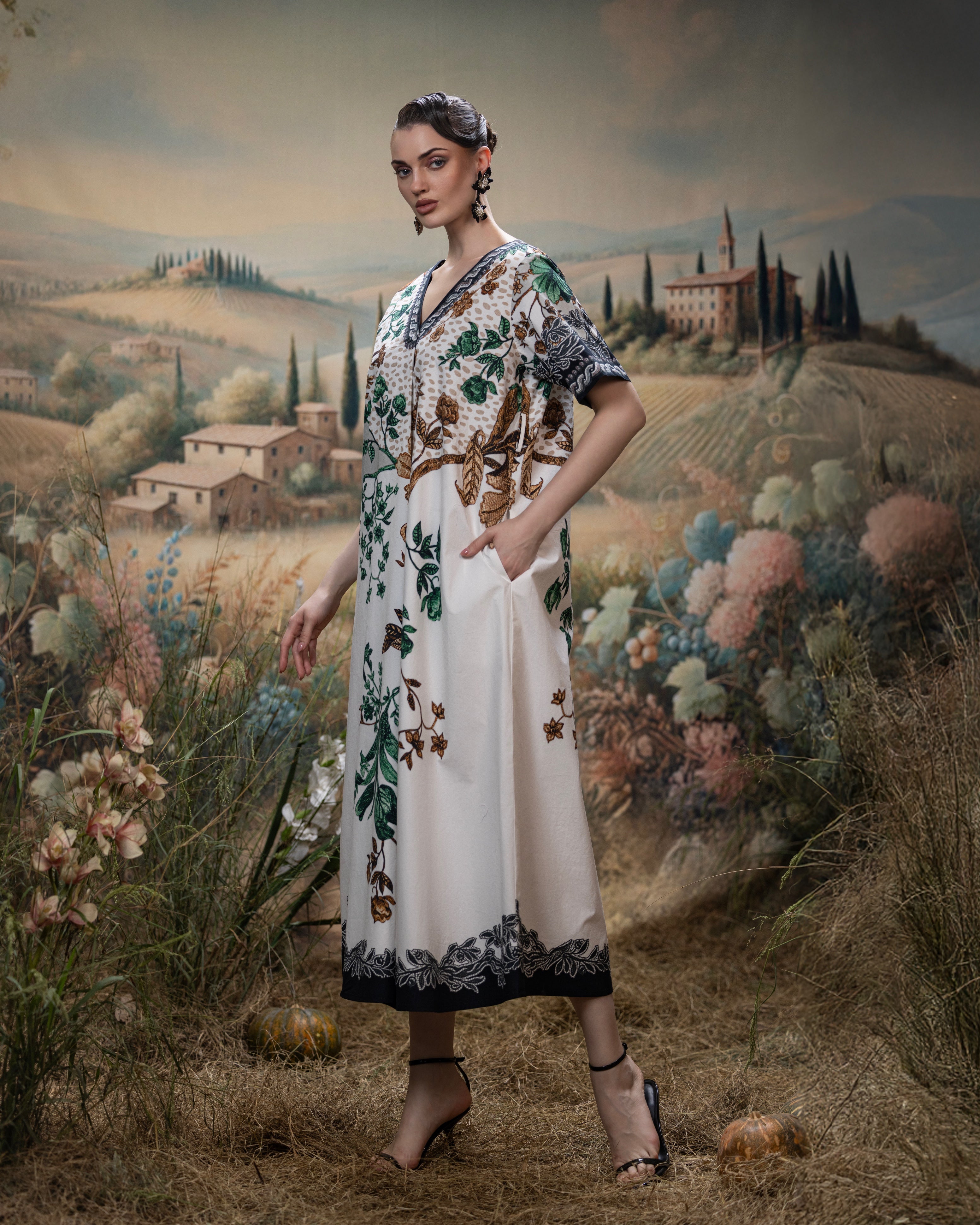 Florence : Chiara - Gold/Emerald