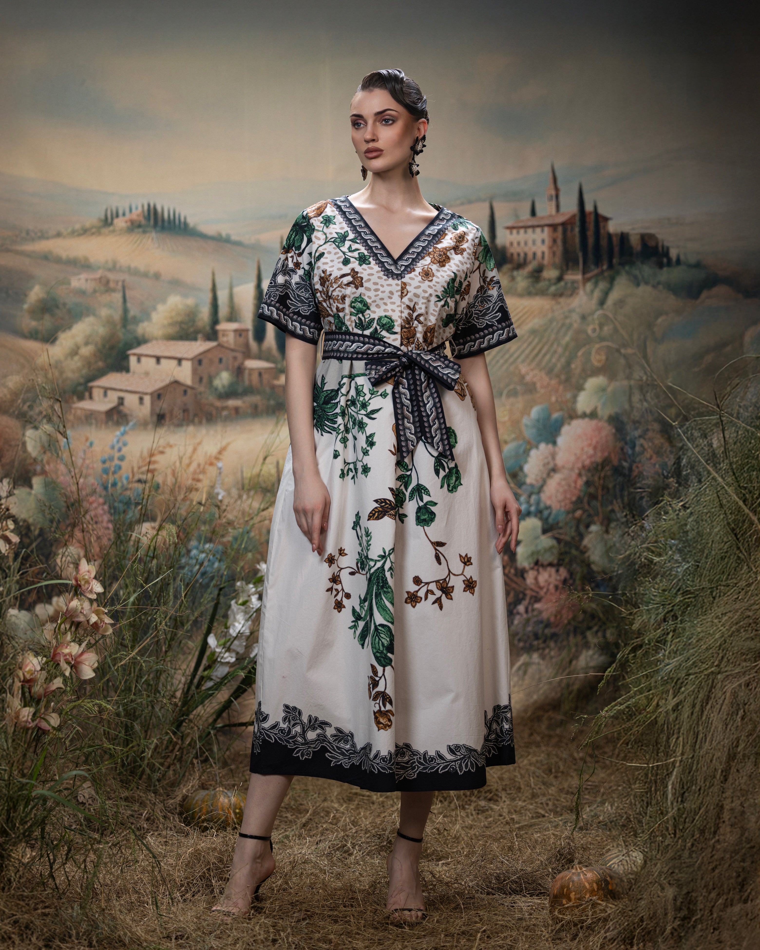 Florence : Chiara - Gold/Emerald