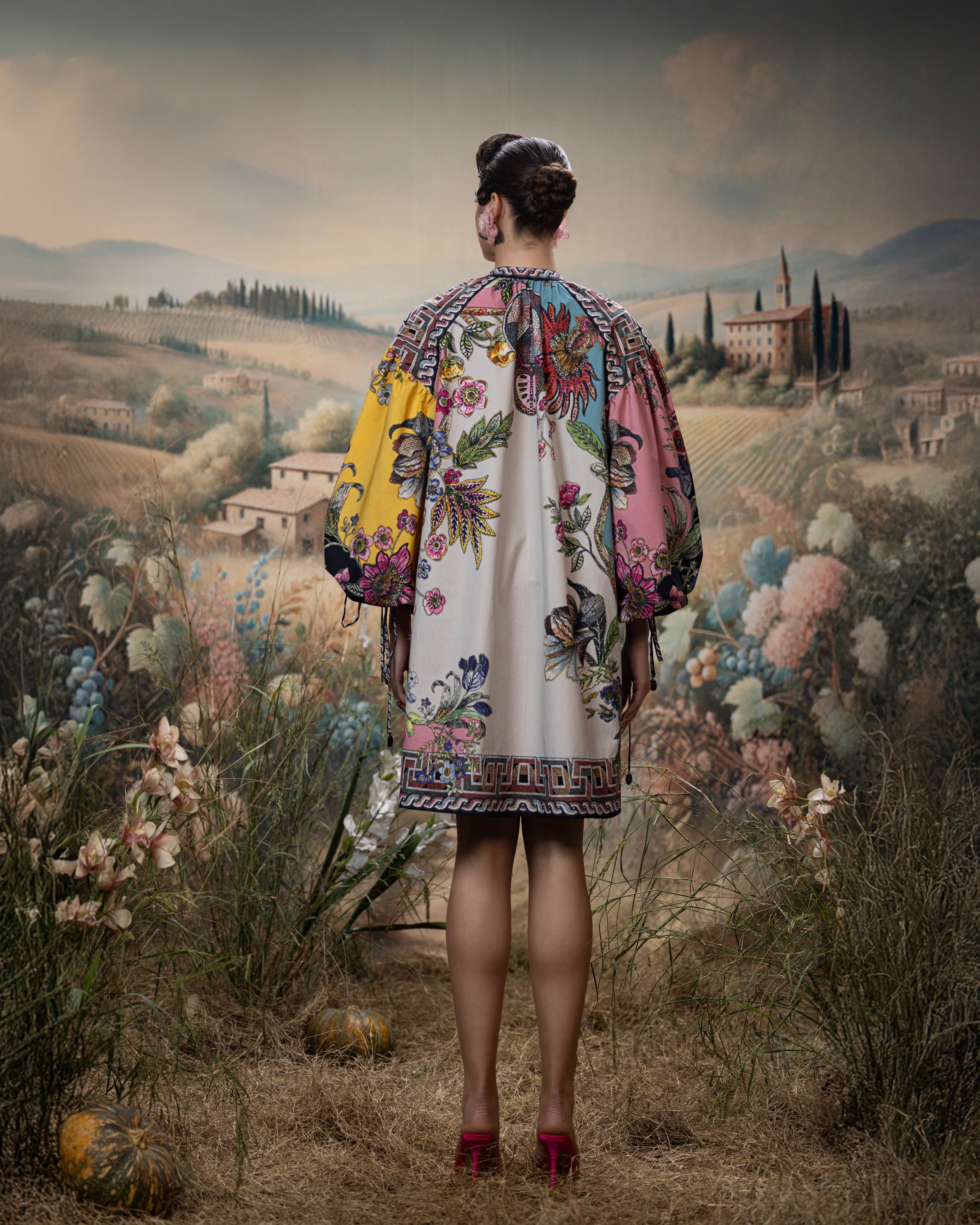 Florence : Angelica - Aqua/Multi