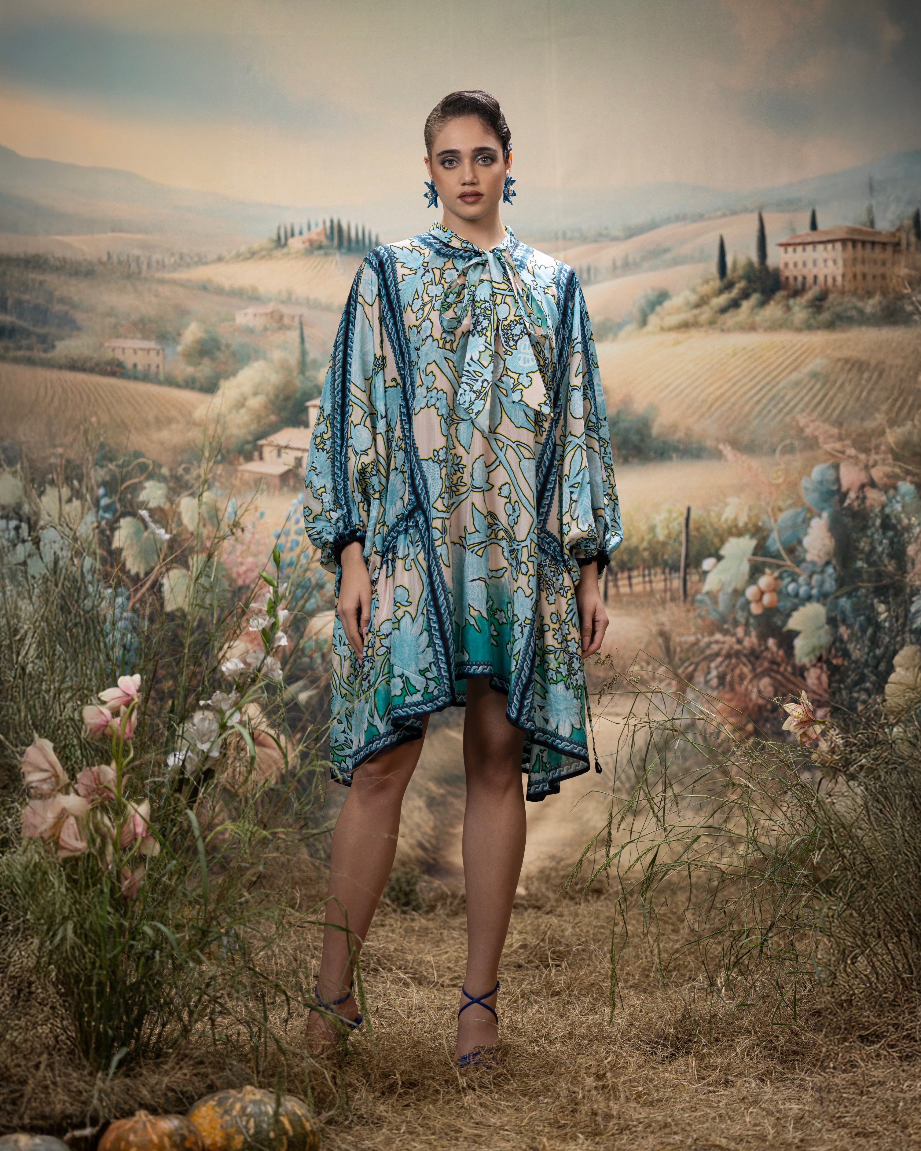 Florence : Valentina - Aqua/Beige