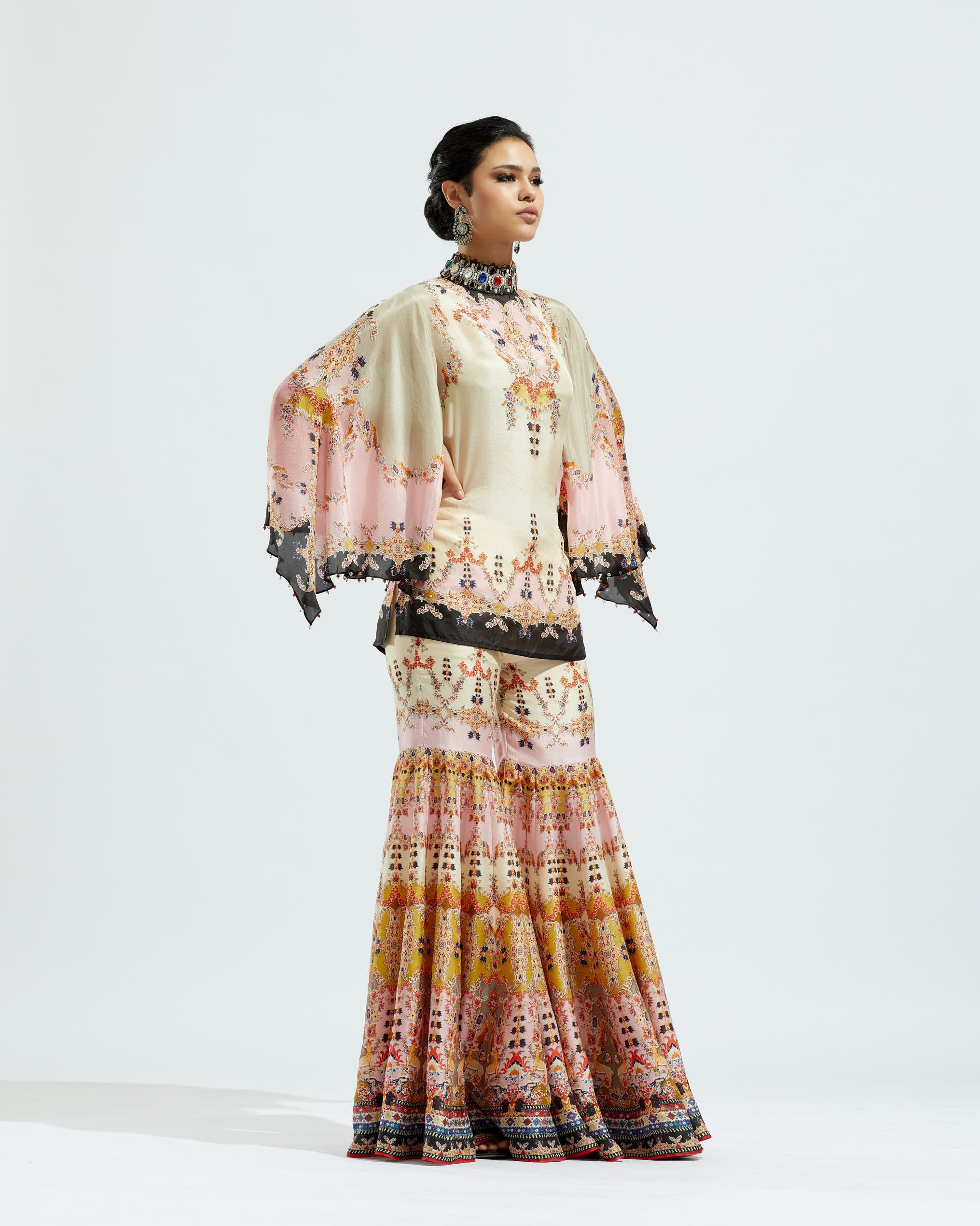 Casablanca : Nylla Sharara - Beige/Blush