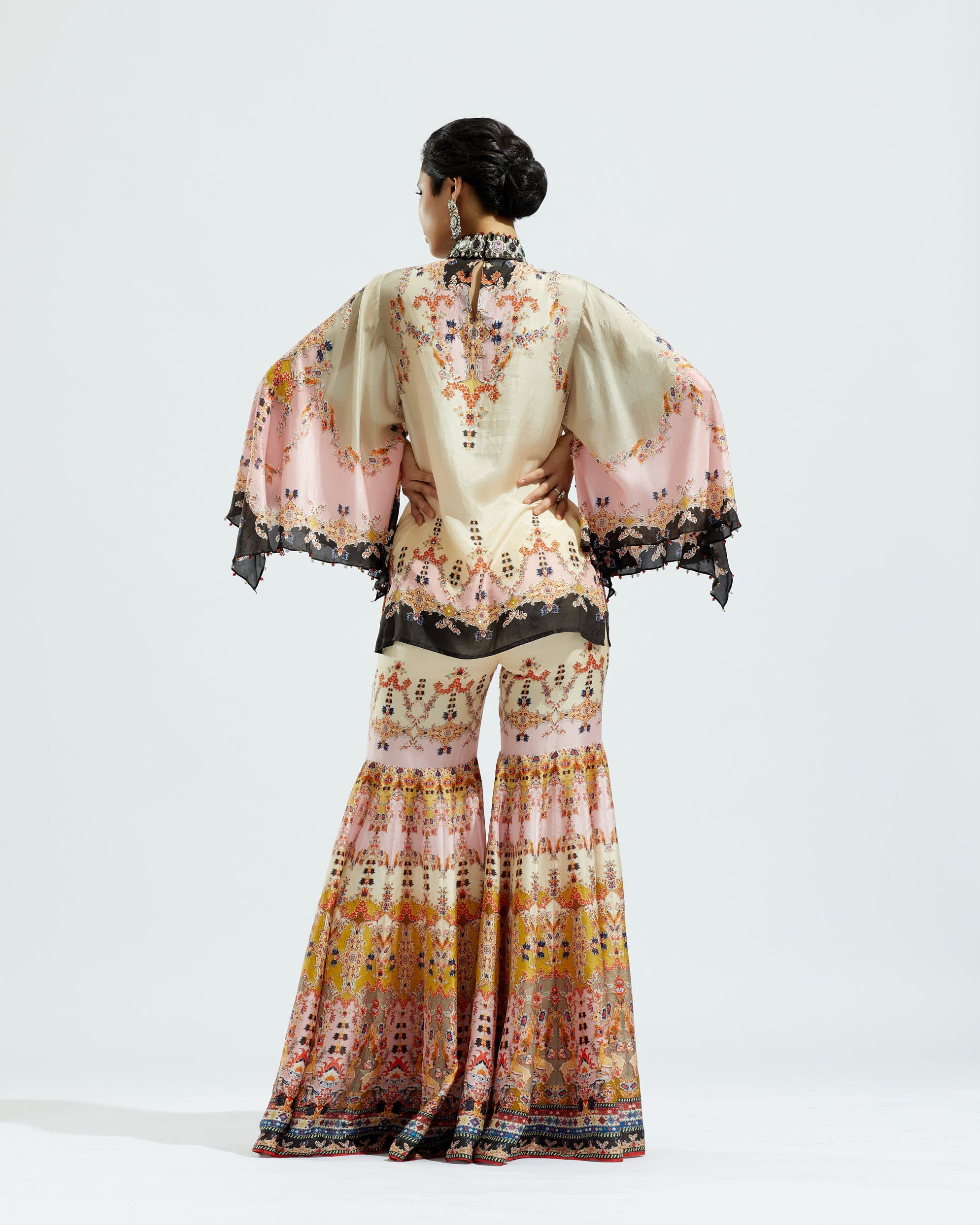 Casablanca : Nylla Sharara - Beige/Blush