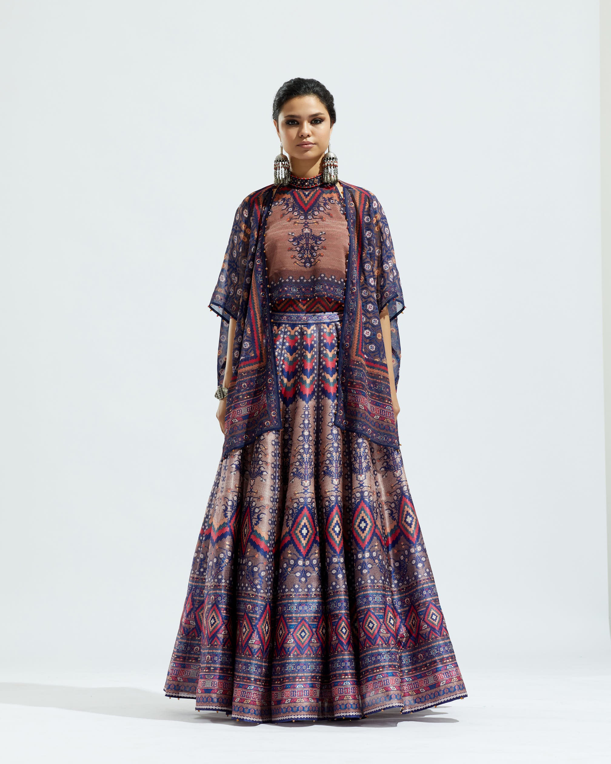 Casablanca : Hanoi Leela - Brown/Navy
