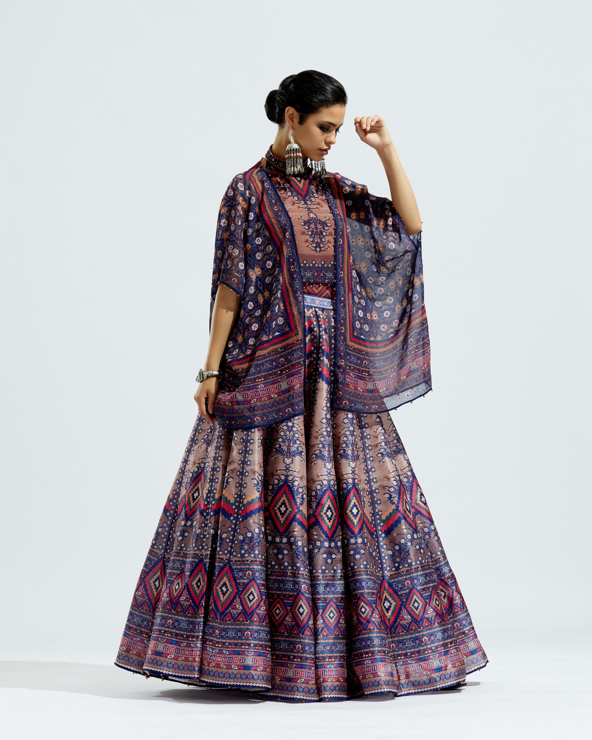 Casablanca : Hanoi Leela - Brown/Navy