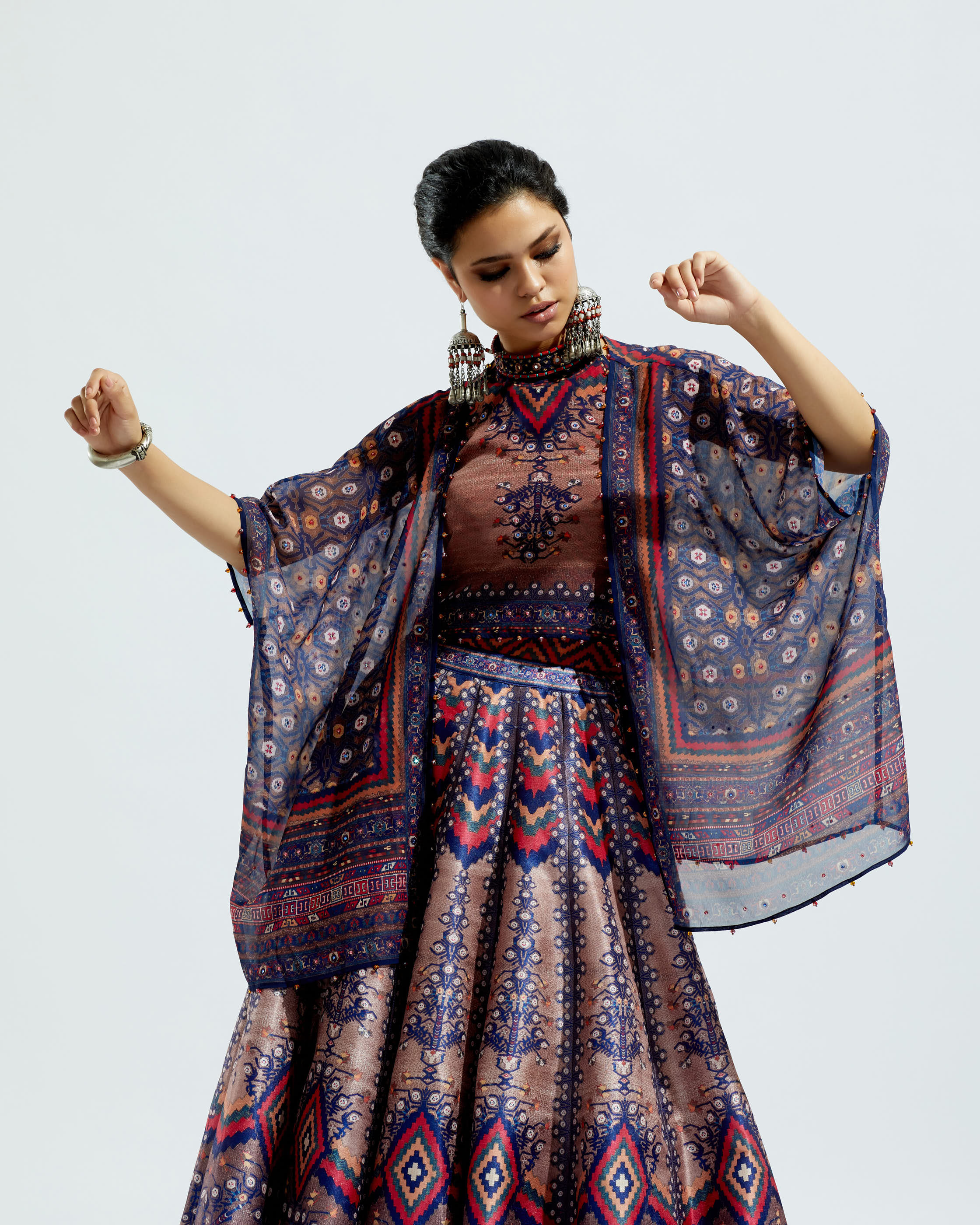 Casablanca : Hanoi Leela - Brown/Navy