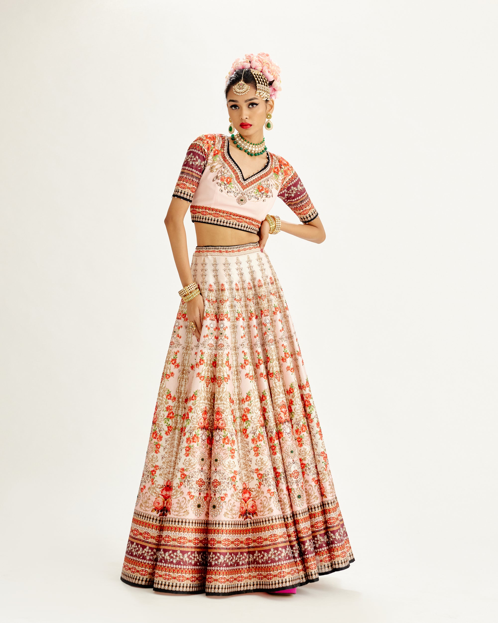 Pakeezah : Leela - Ivory/Blush