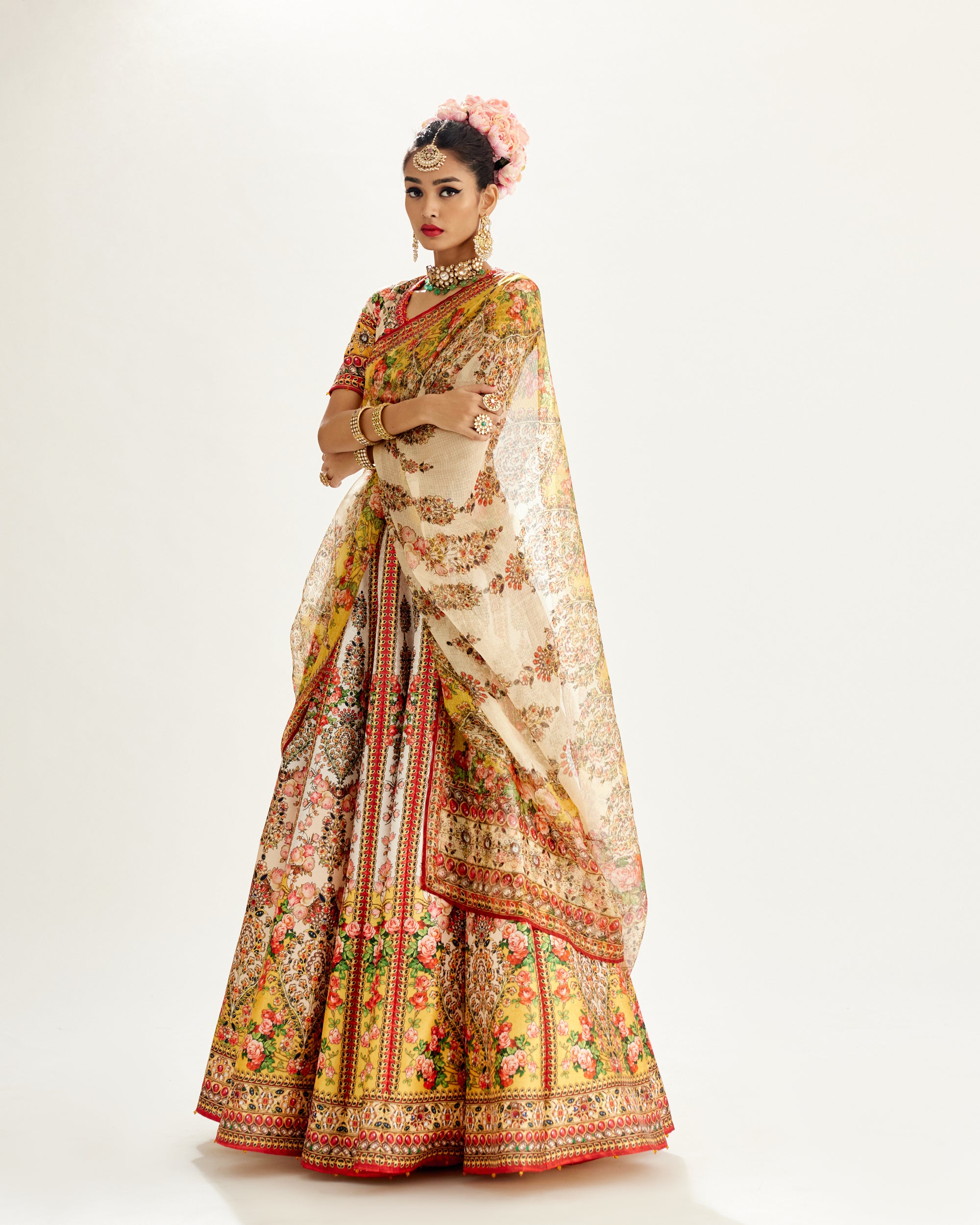 Pakeezah : Leela - Ivory/Mustard