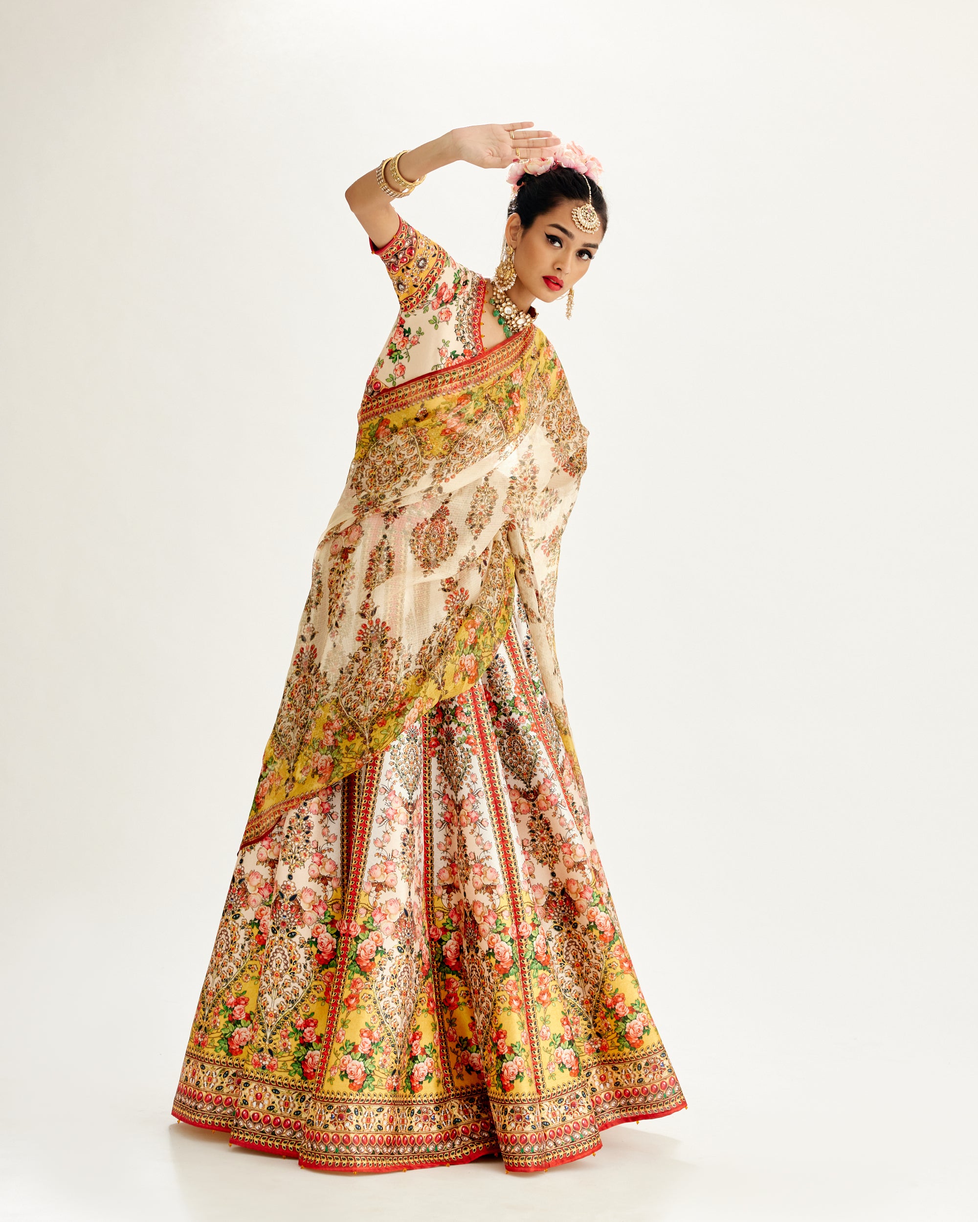 Pakeezah : Leela - Ivory/Mustard