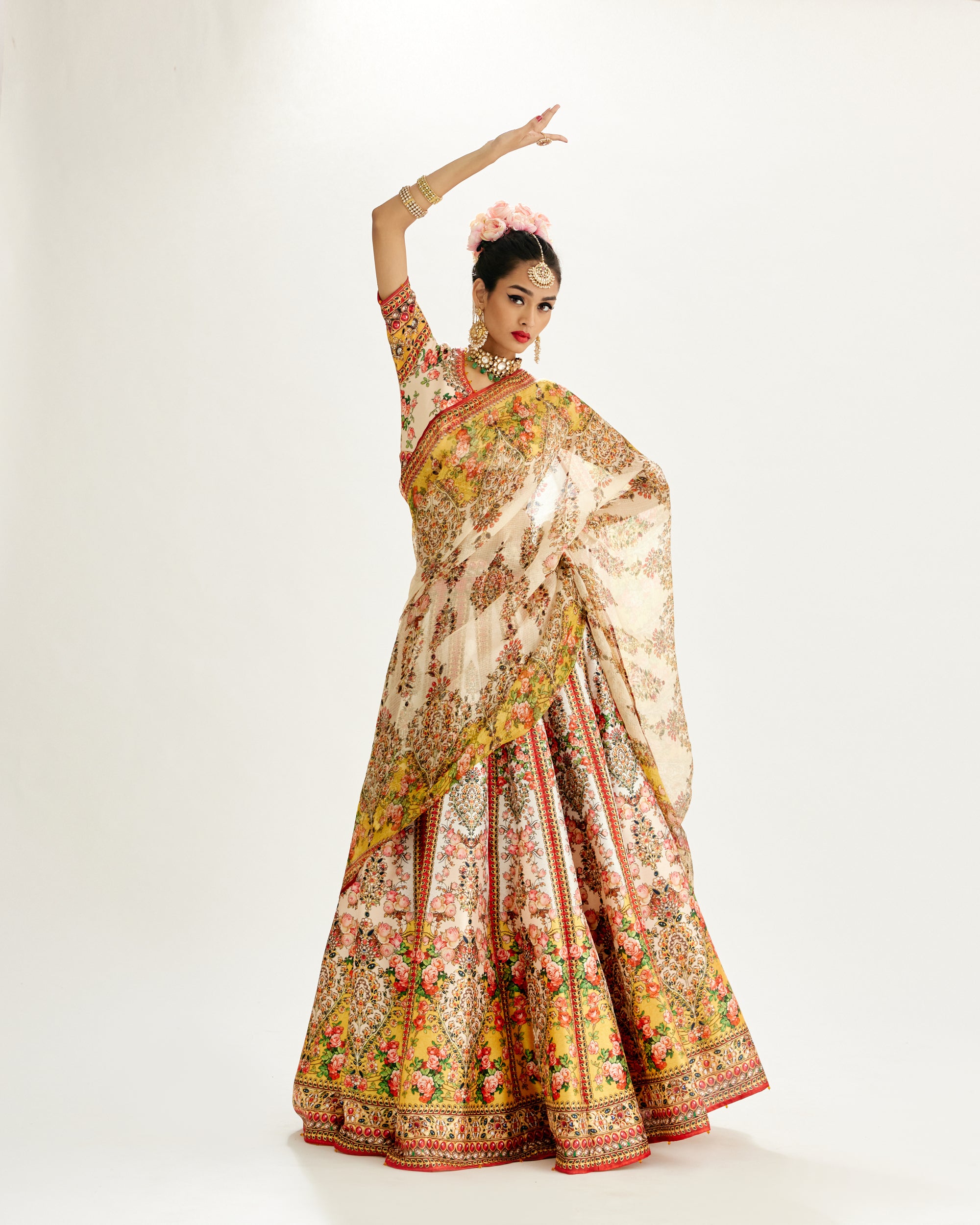 Pakeezah : Leela - Ivory/Mustard