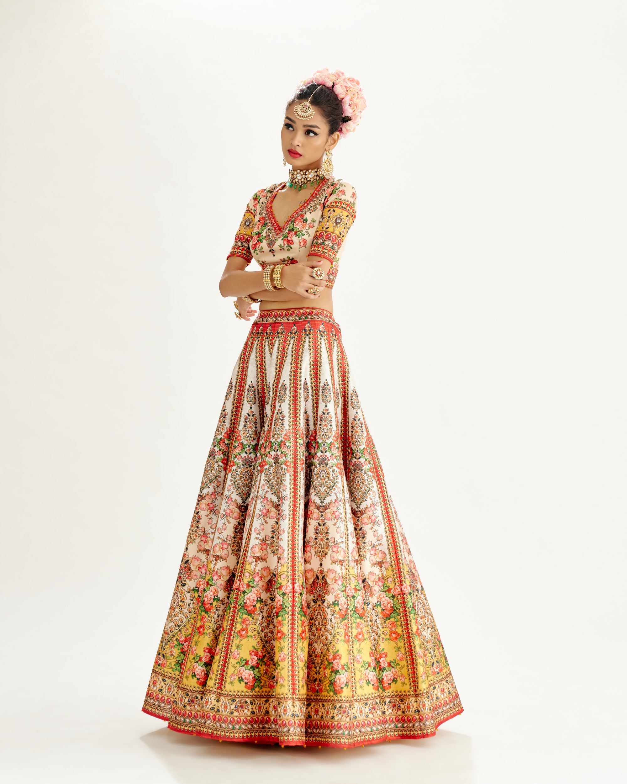 Pakeezah : Leela - Ivory/Mustard