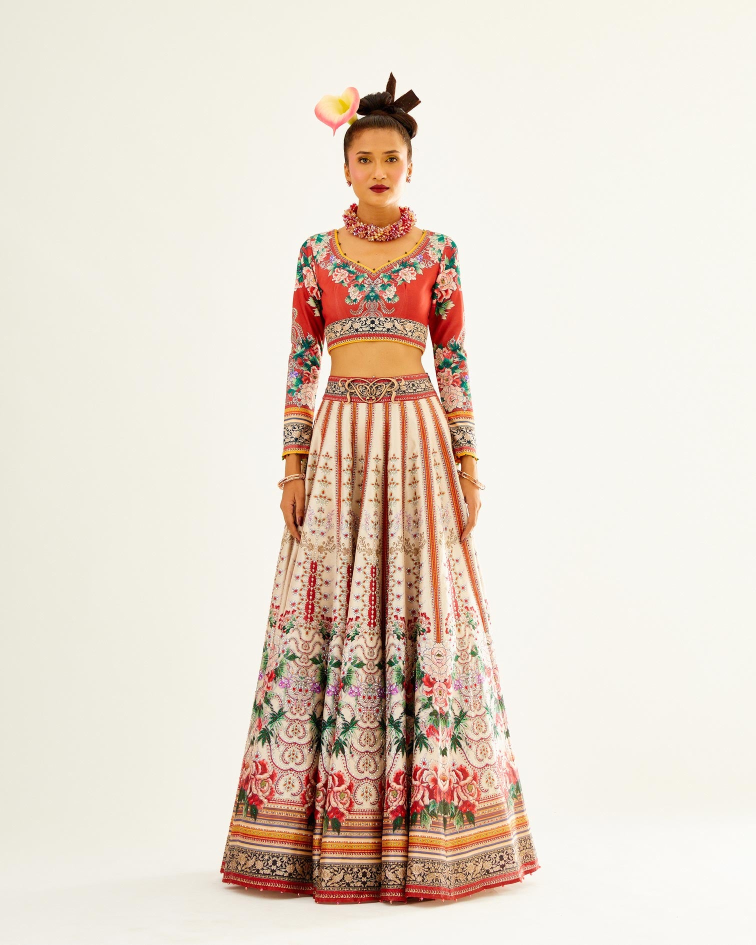 Sayuri : Leela - Ivory/Red