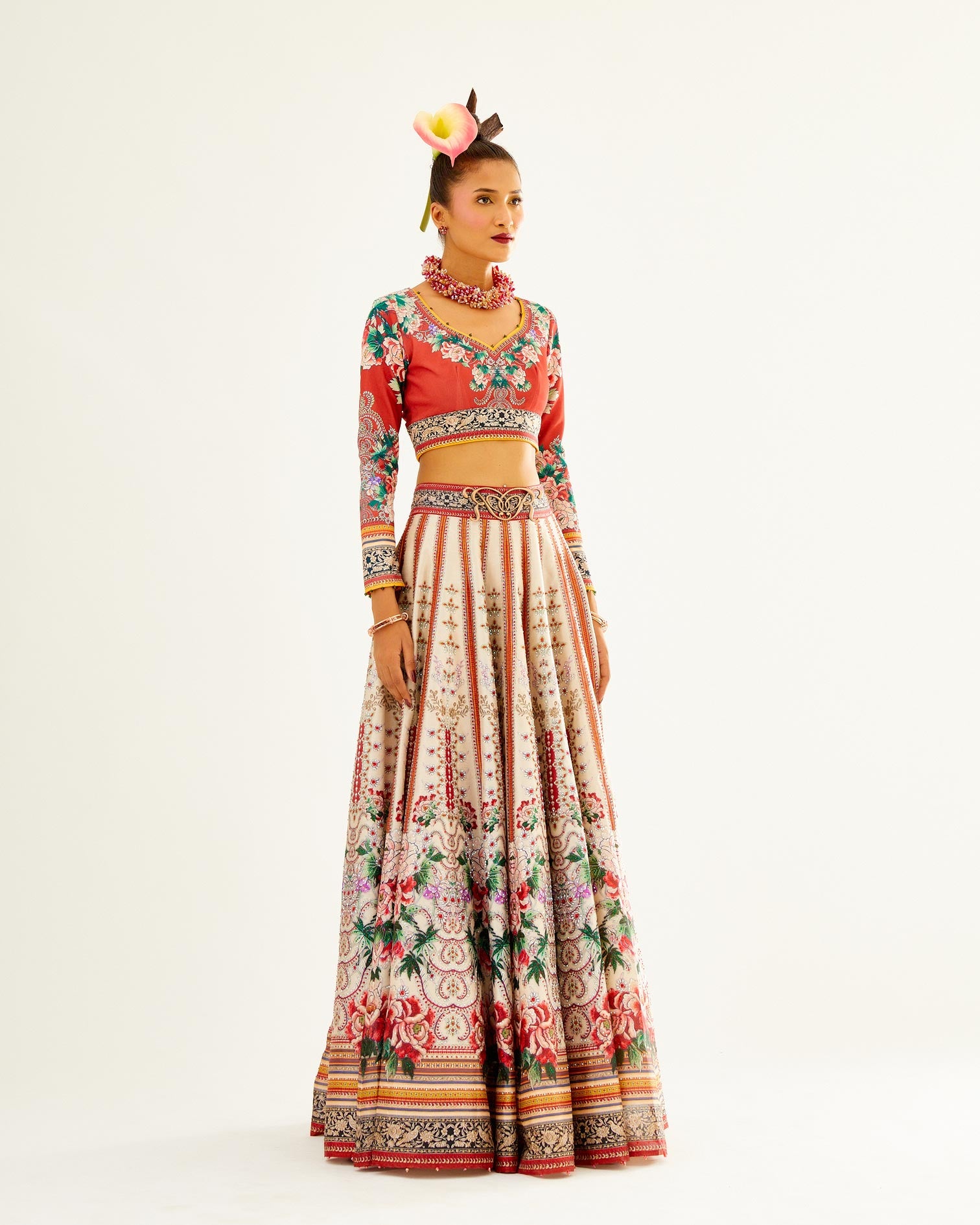 Sayuri : Leela - Ivory/Red