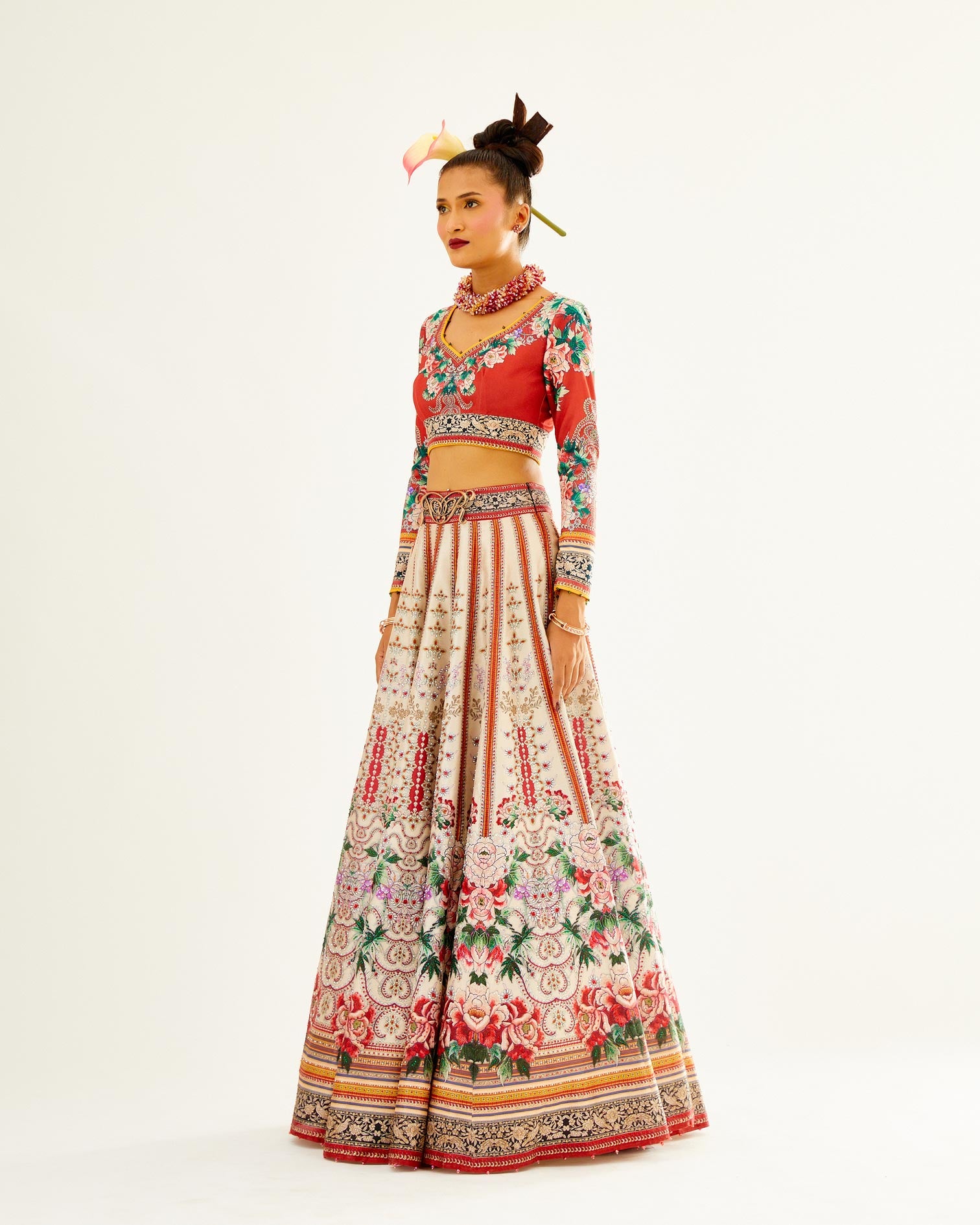 Sayuri : Leela - Ivory/Red