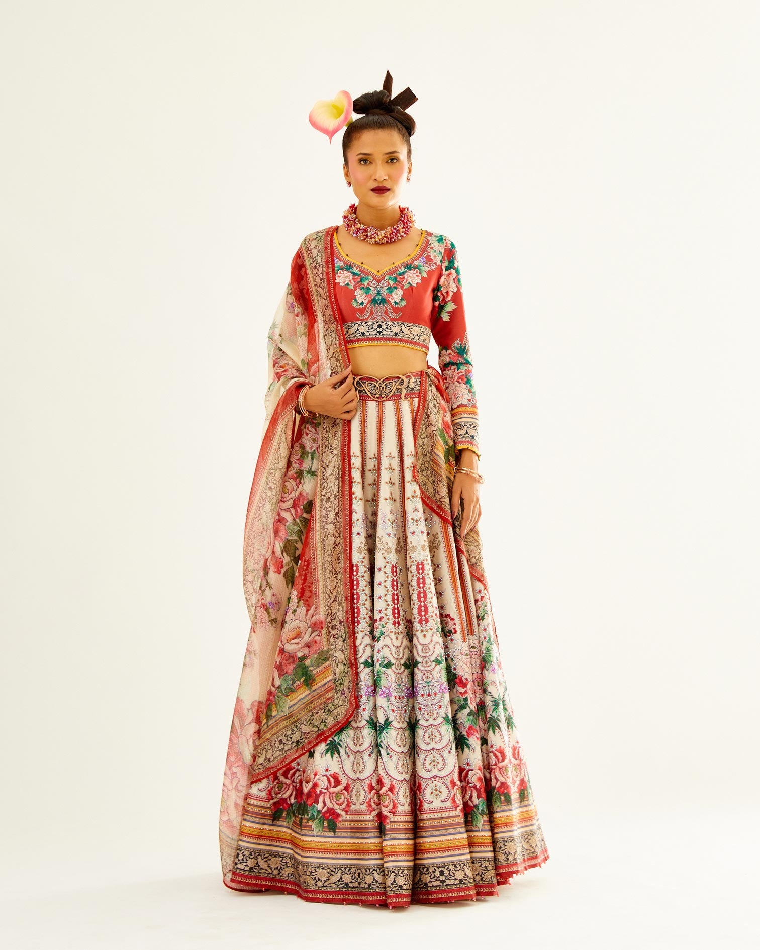 Sayuri : Leela - Ivory/Red
