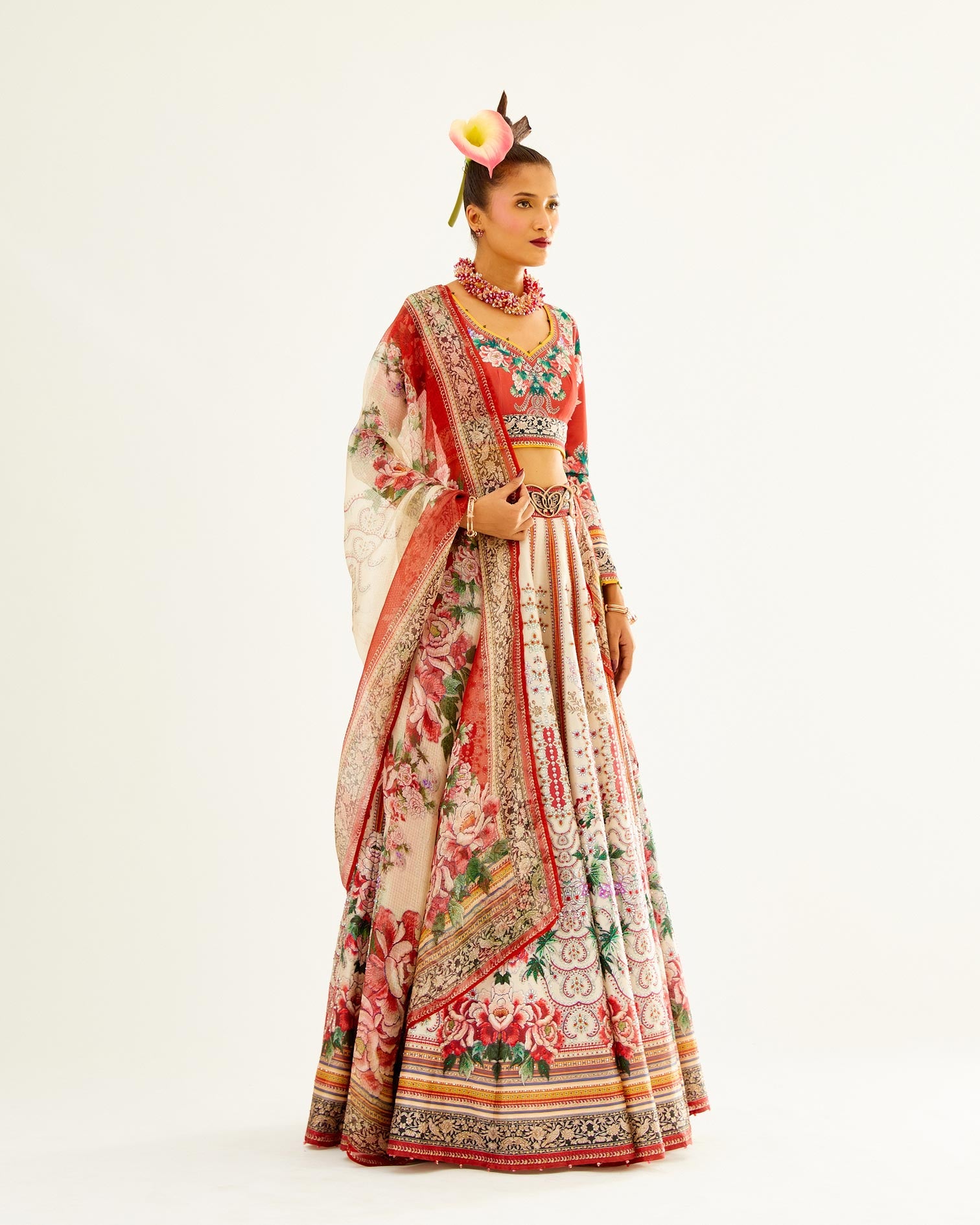 Sayuri : Leela - Ivory/Red