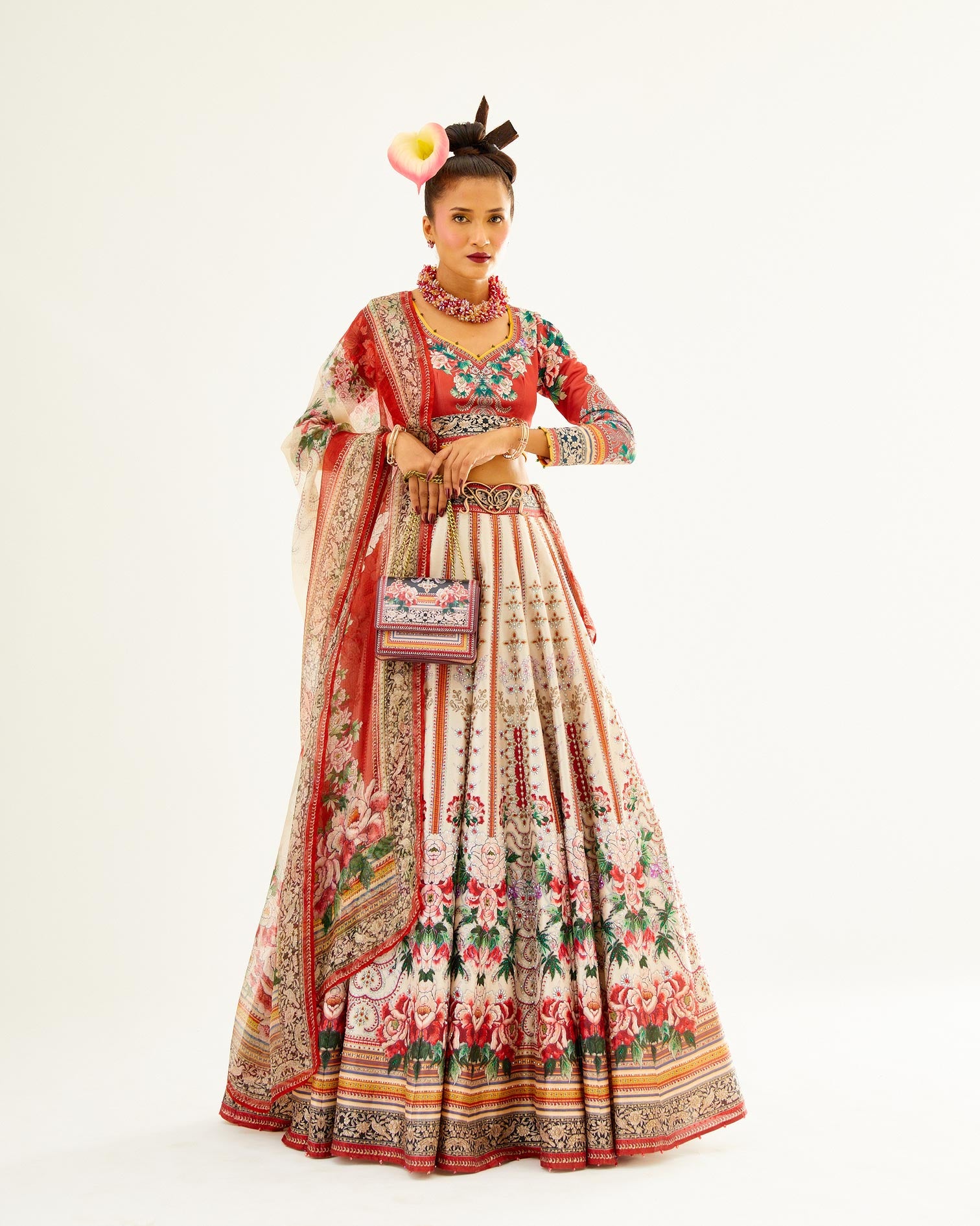 Sayuri : Leela - Ivory/Red