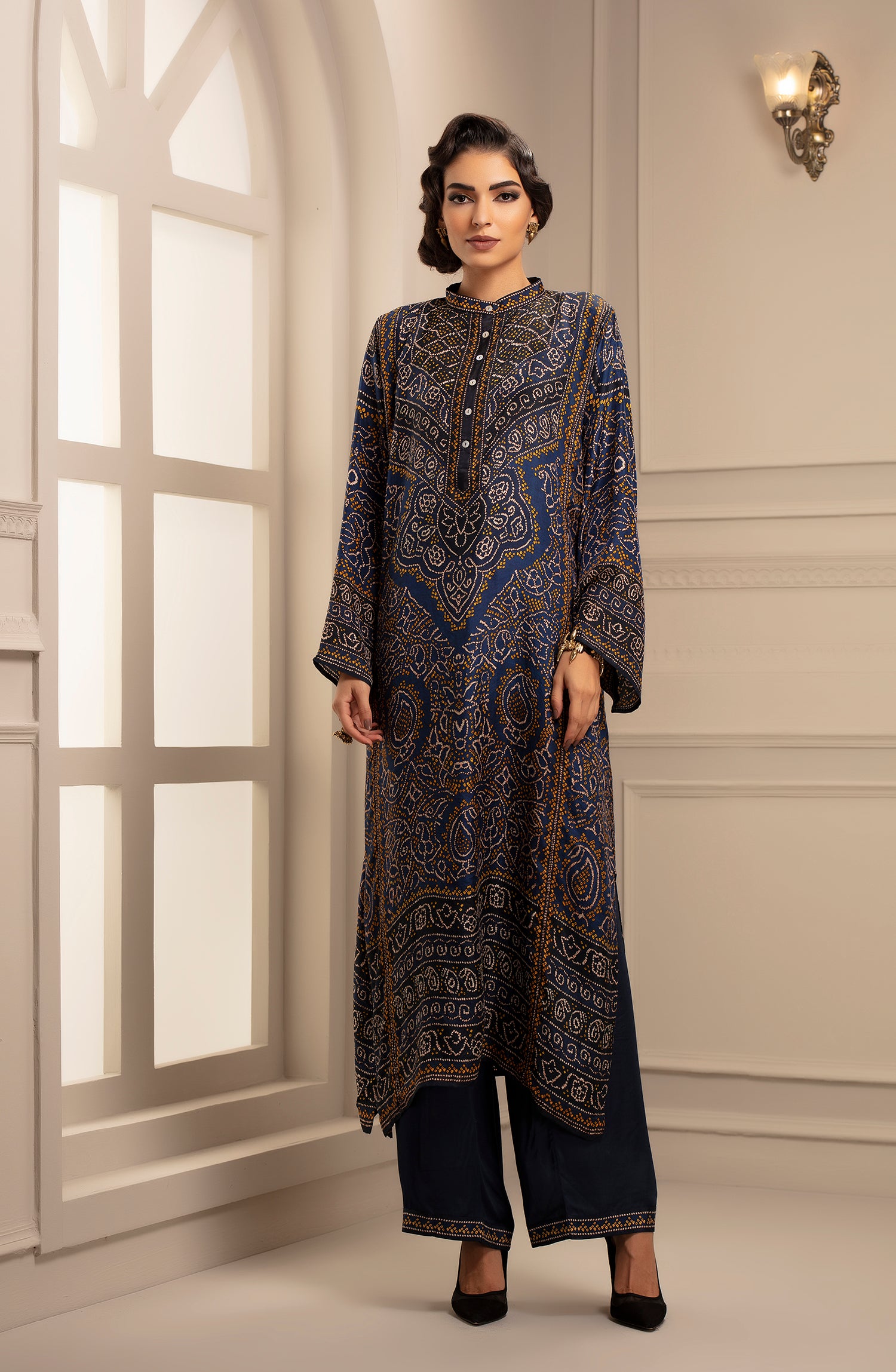 Bandhej : Ghazala Blue + Paloma