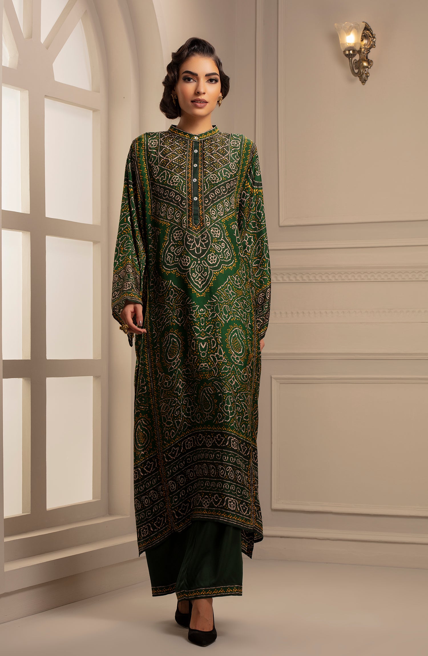Bandhej : Ghazala Emerald + Paloma