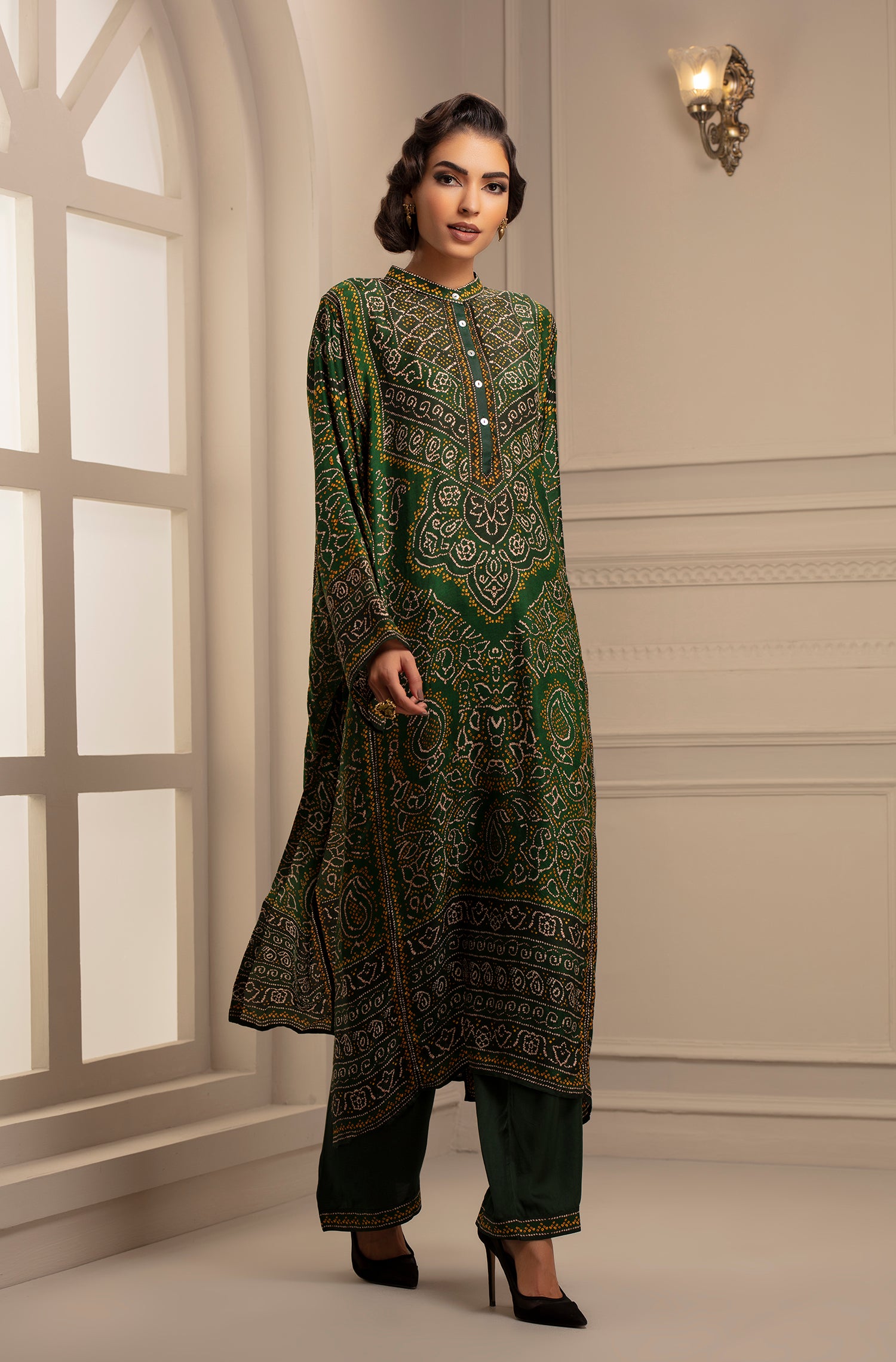 Bandhej : Ghazala Emerald + Paloma