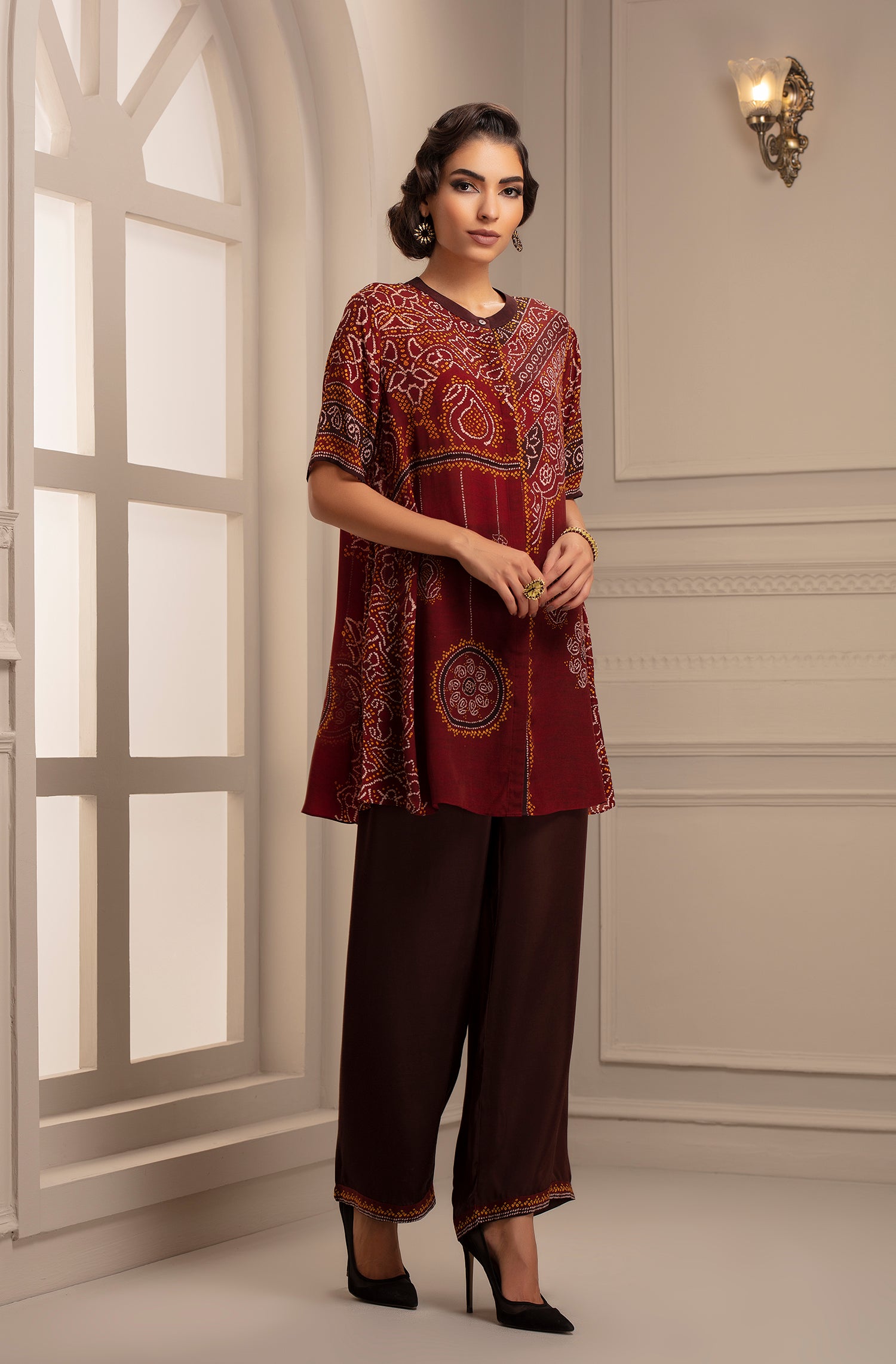 Bandhej : Basheera Red + Paloma