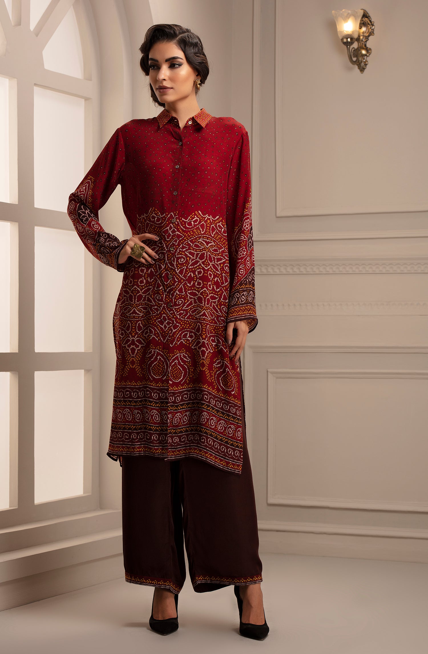 Bandhej : Anika Red + Paloma