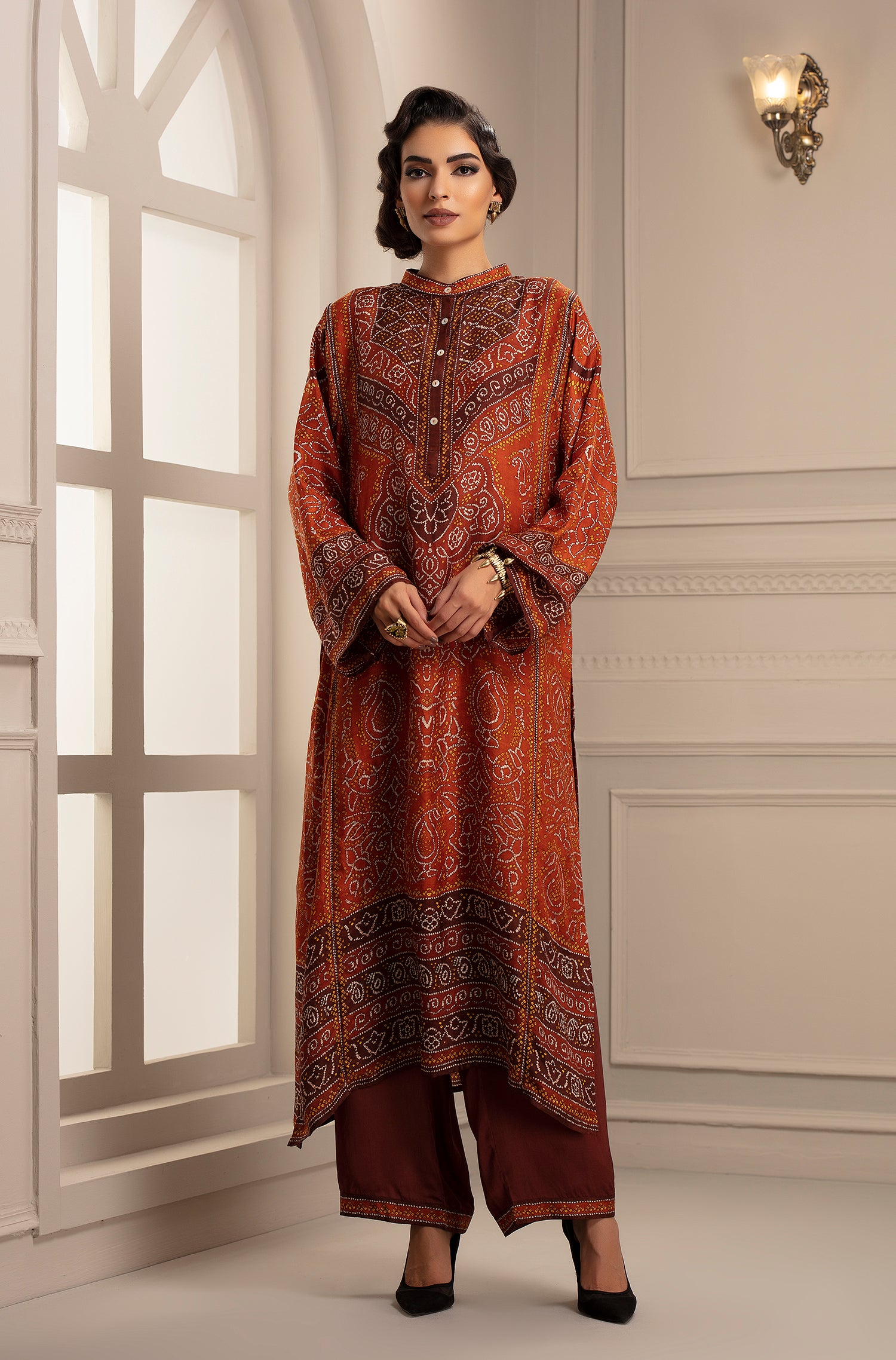 Bandhej : Ghazala Rust + Paloma