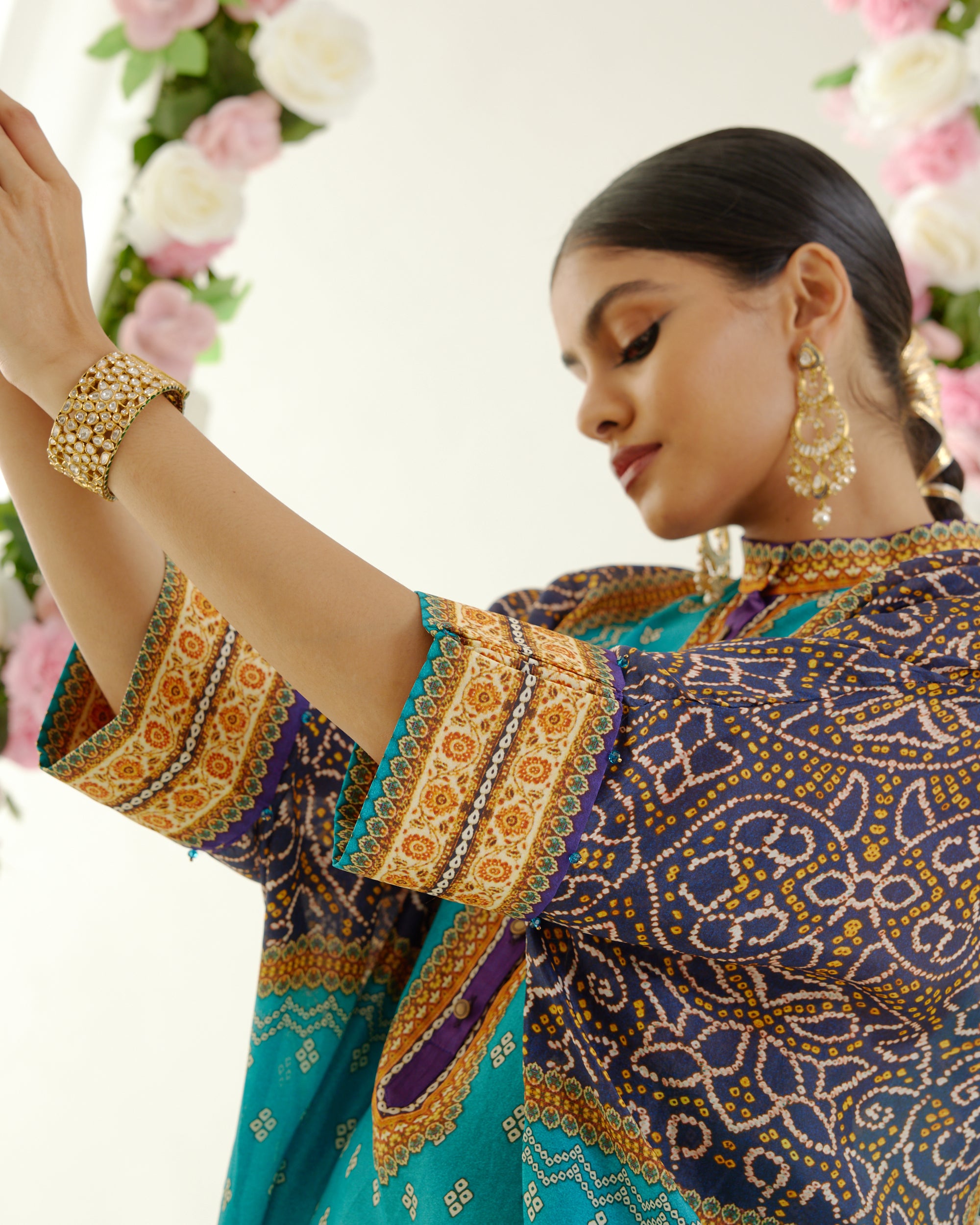 Vrindavan : Chanel 36" - Turquoise