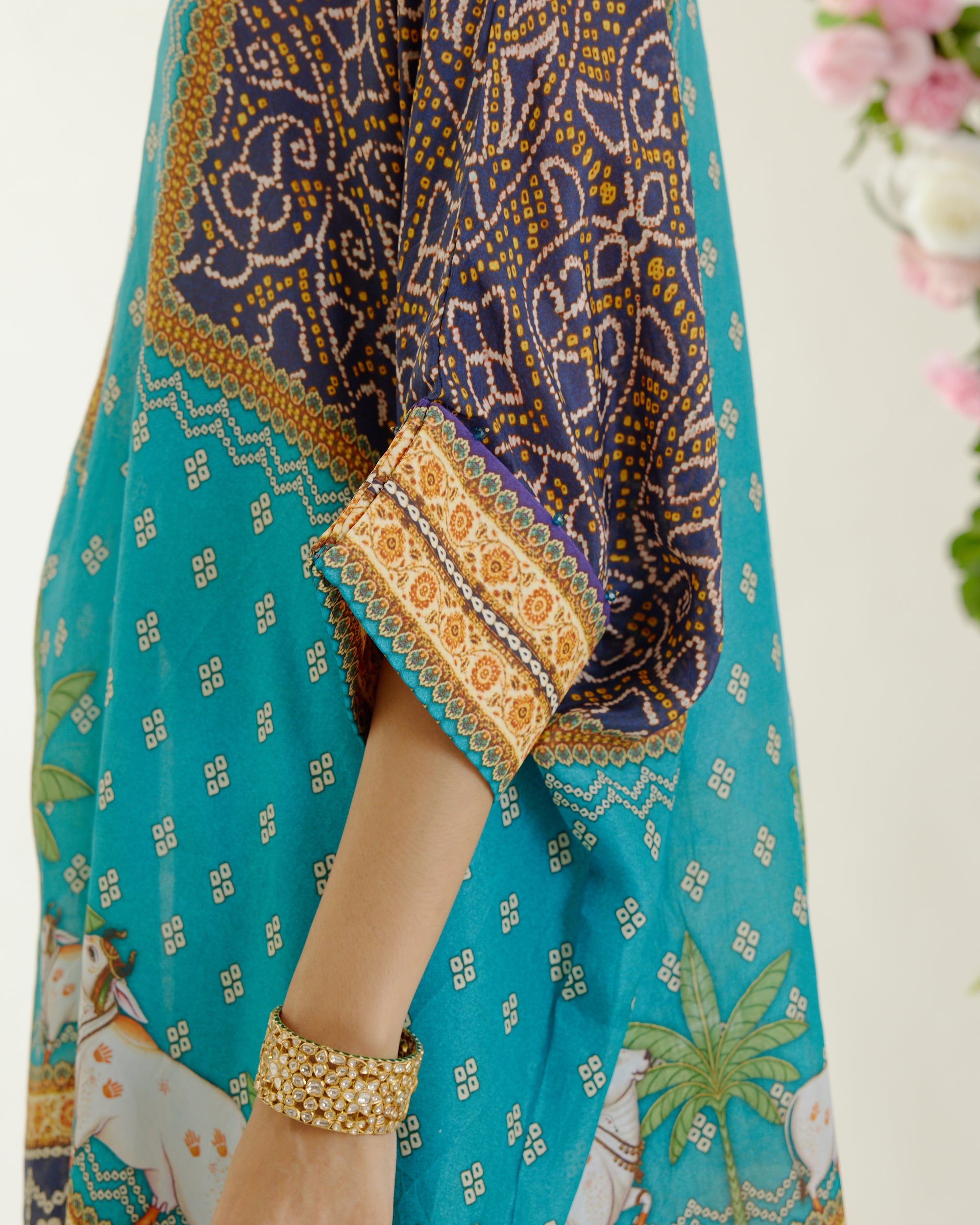 Vrindavan : Chanel 36" - Turquoise