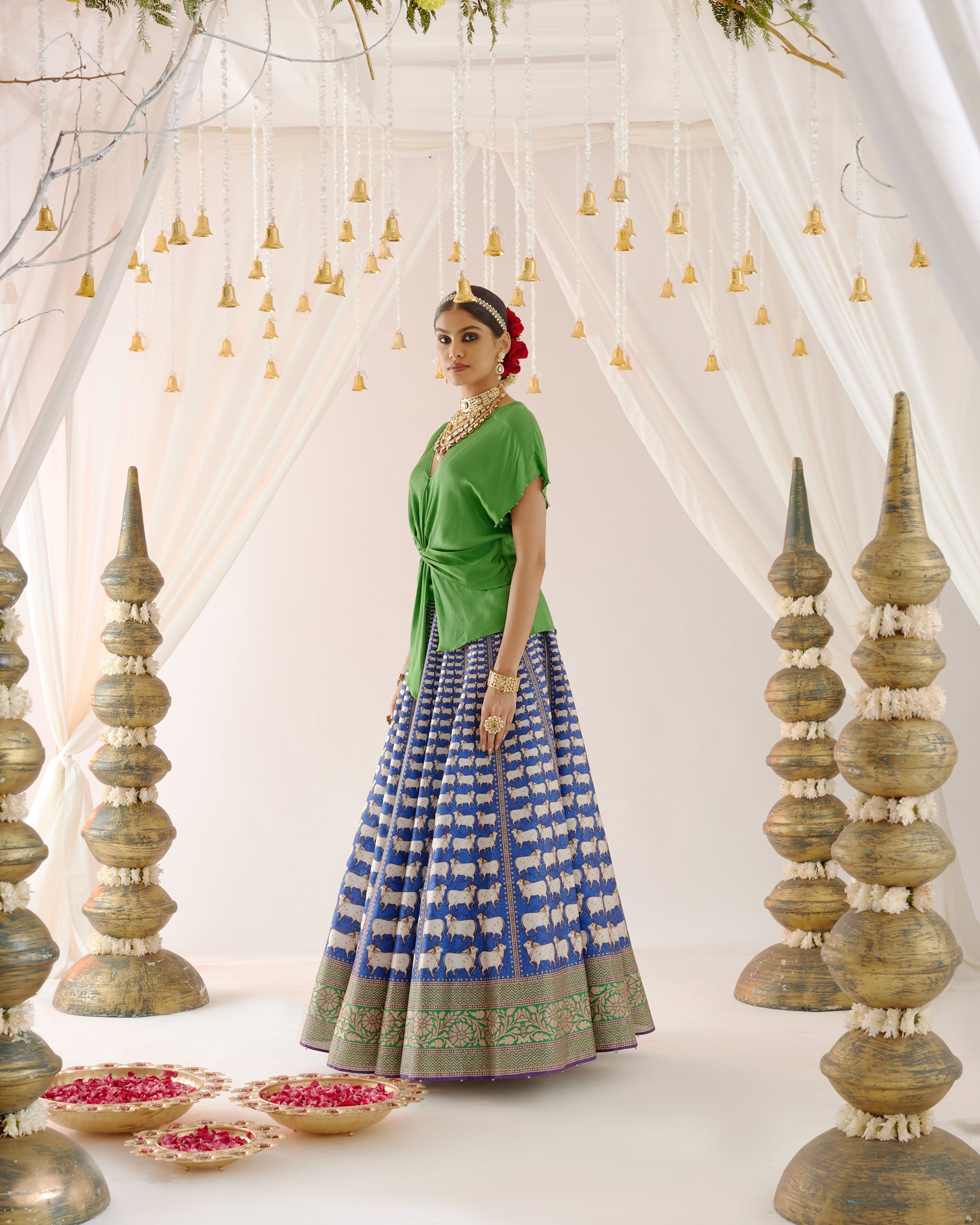 Vrindavan : Diksha Leela - Green/Blue