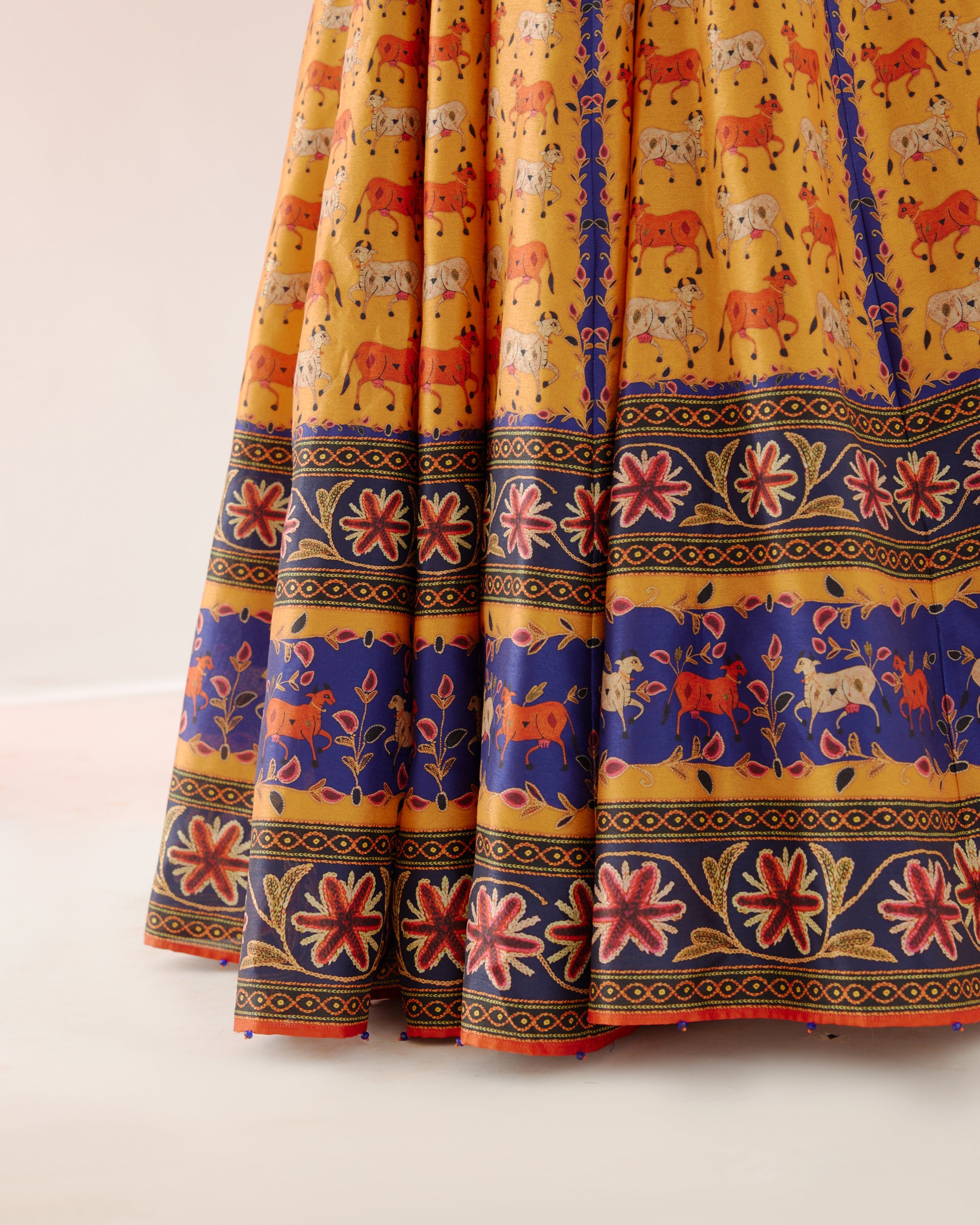 Vrindavan : Rubali Leela - Blue/Mustard