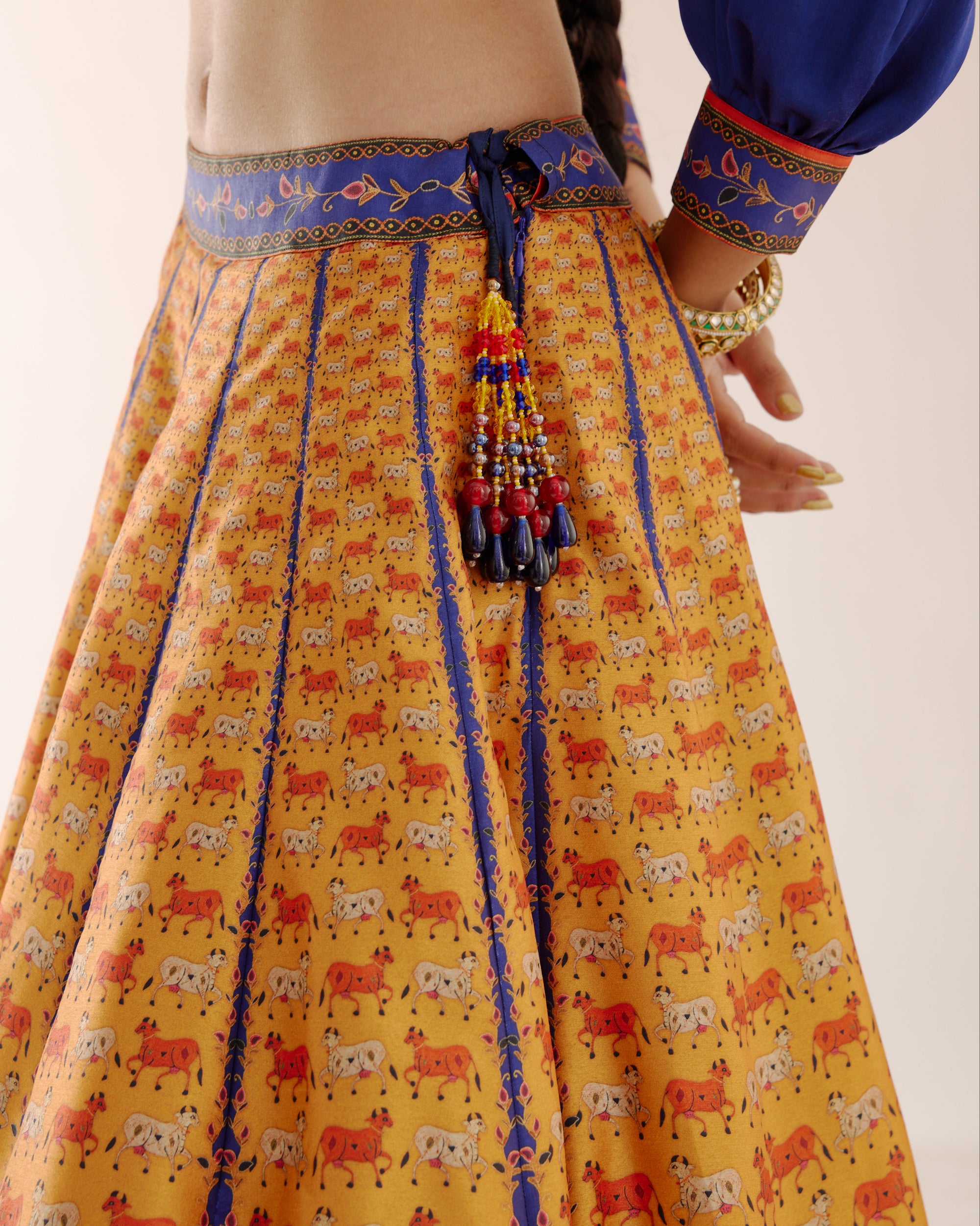 Vrindavan : Rubali Leela - Blue/Mustard