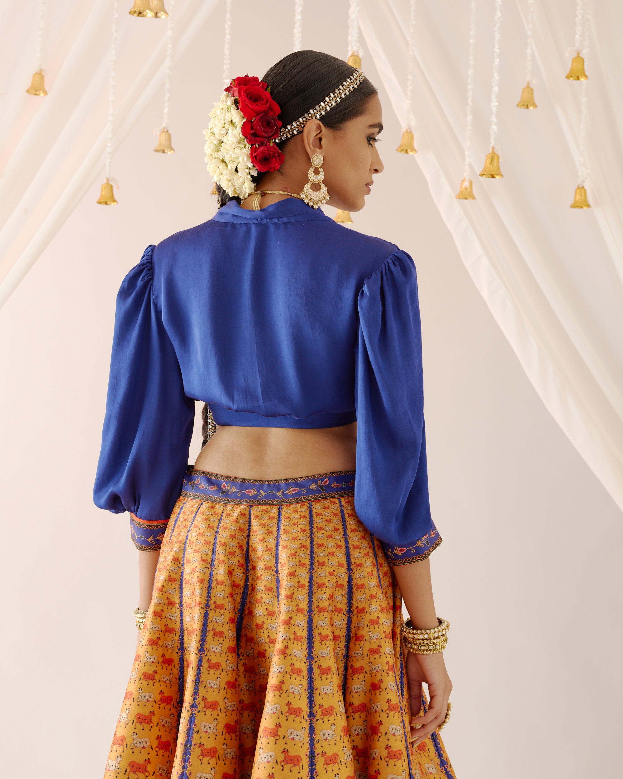 Vrindavan : Rubali Leela - Blue/Mustard