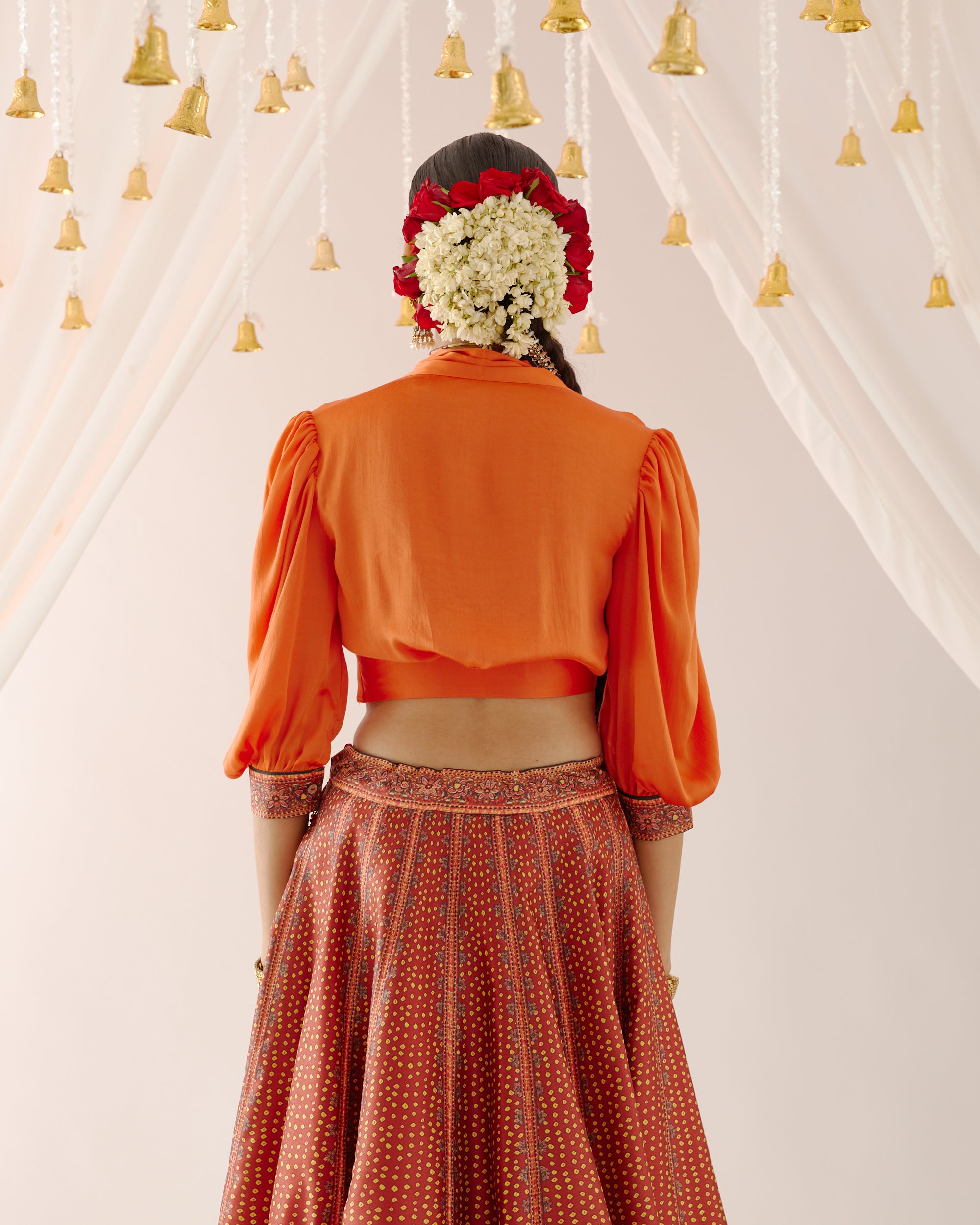 Vrindavan : Rubali Leela - Rust/Maroon