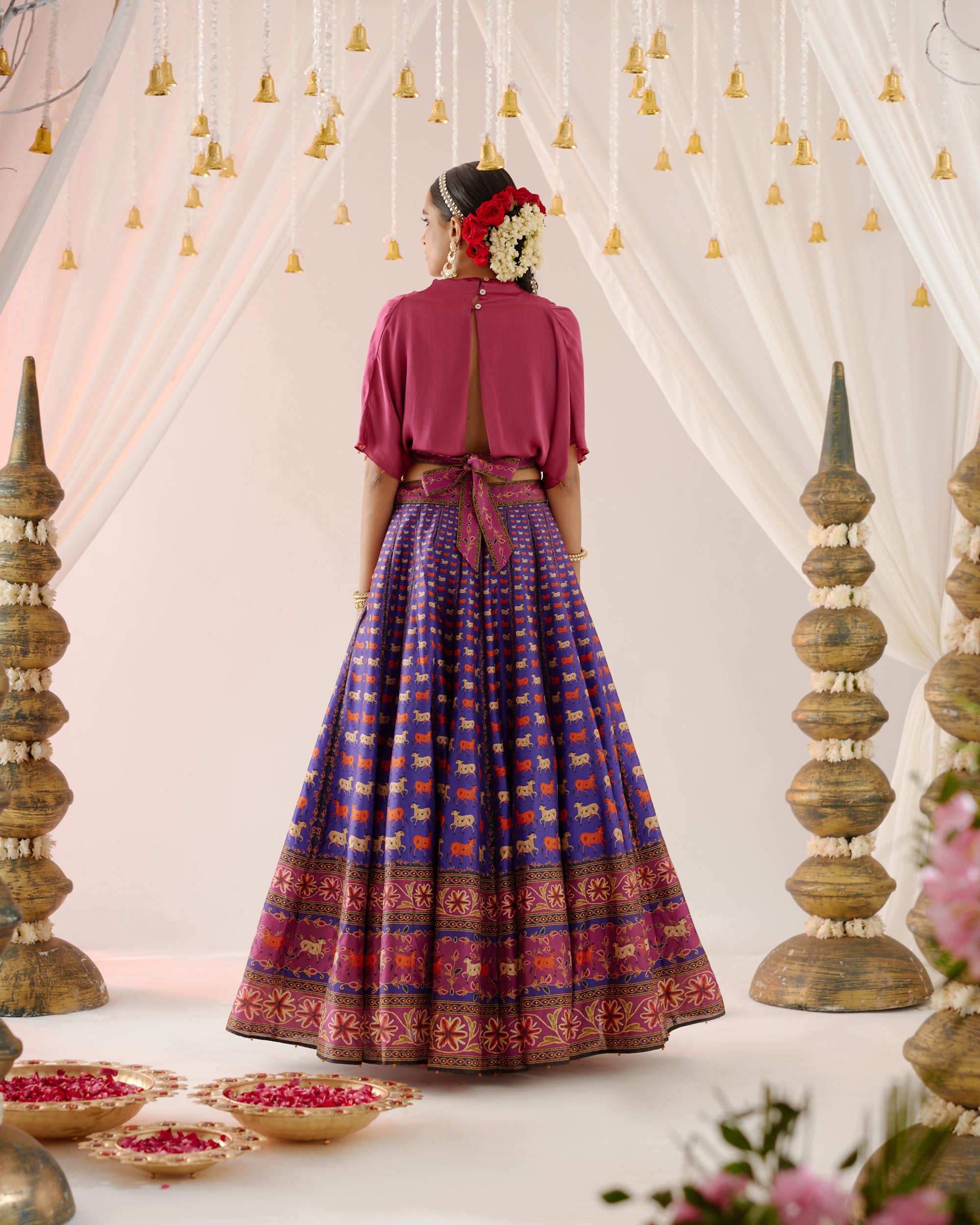 Vrindavan : Varsha Leela - Majenta/Purple