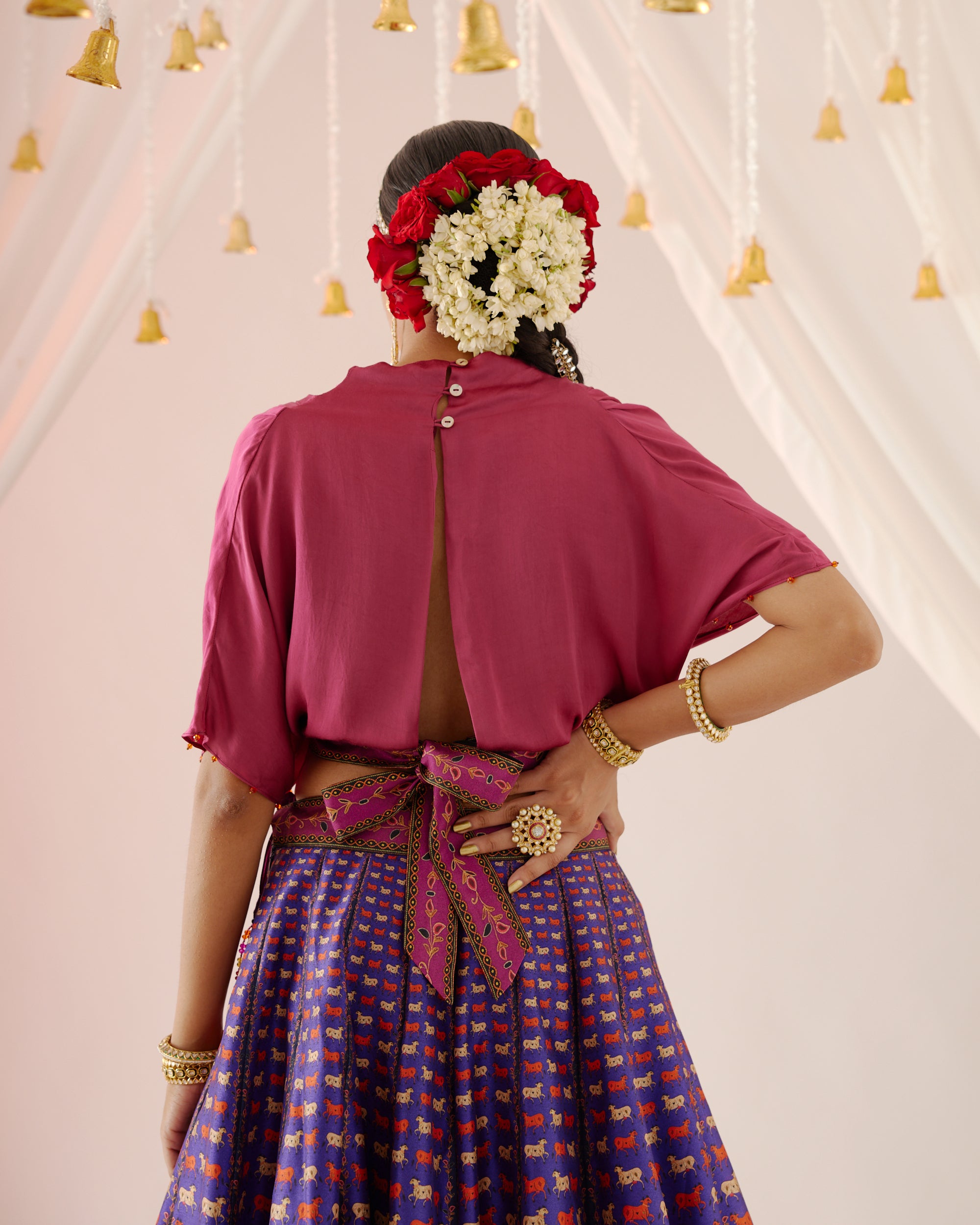Vrindavan : Varsha Leela - Majenta/Purple
