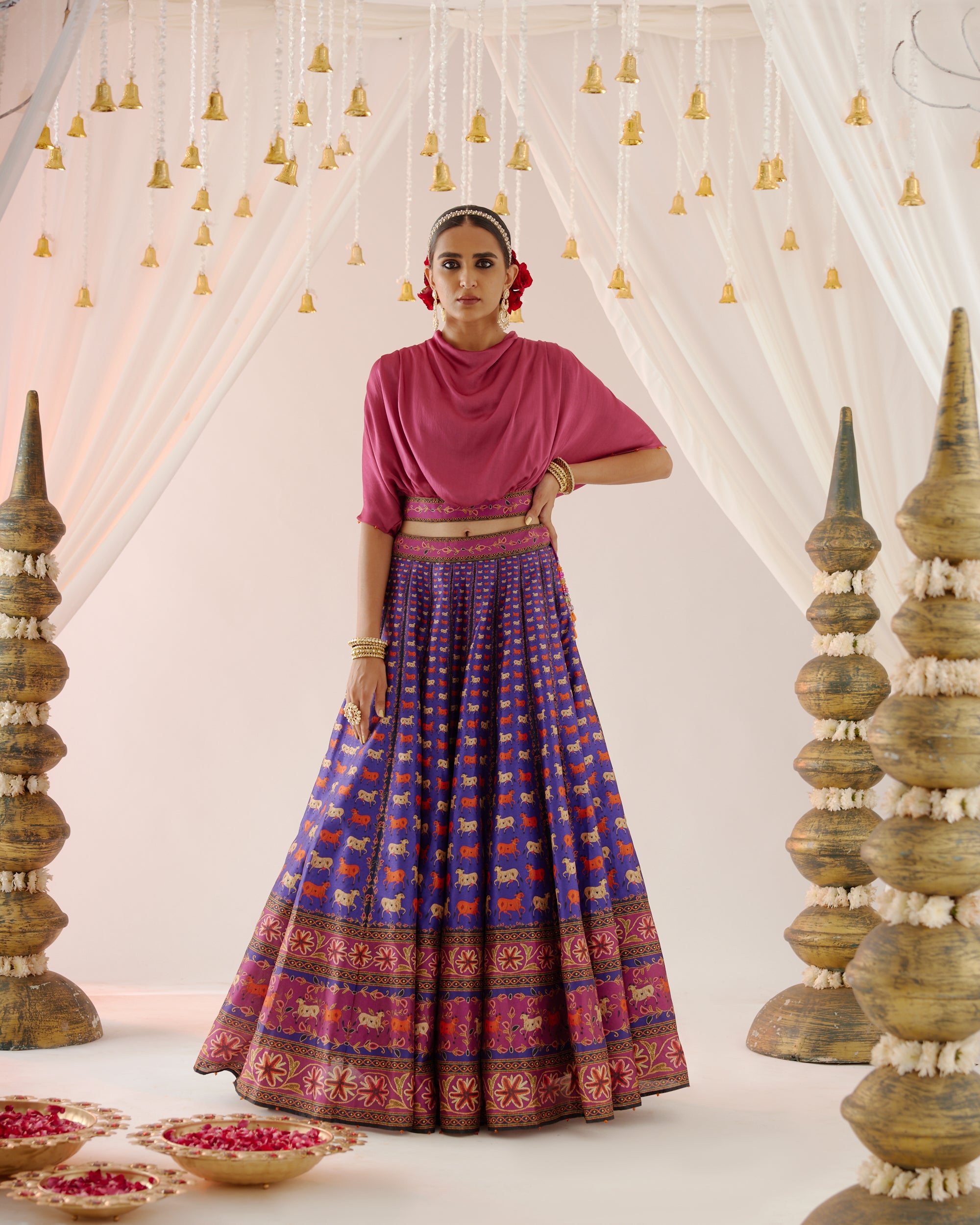Vrindavan : Varsha Leela - Majenta/Purple