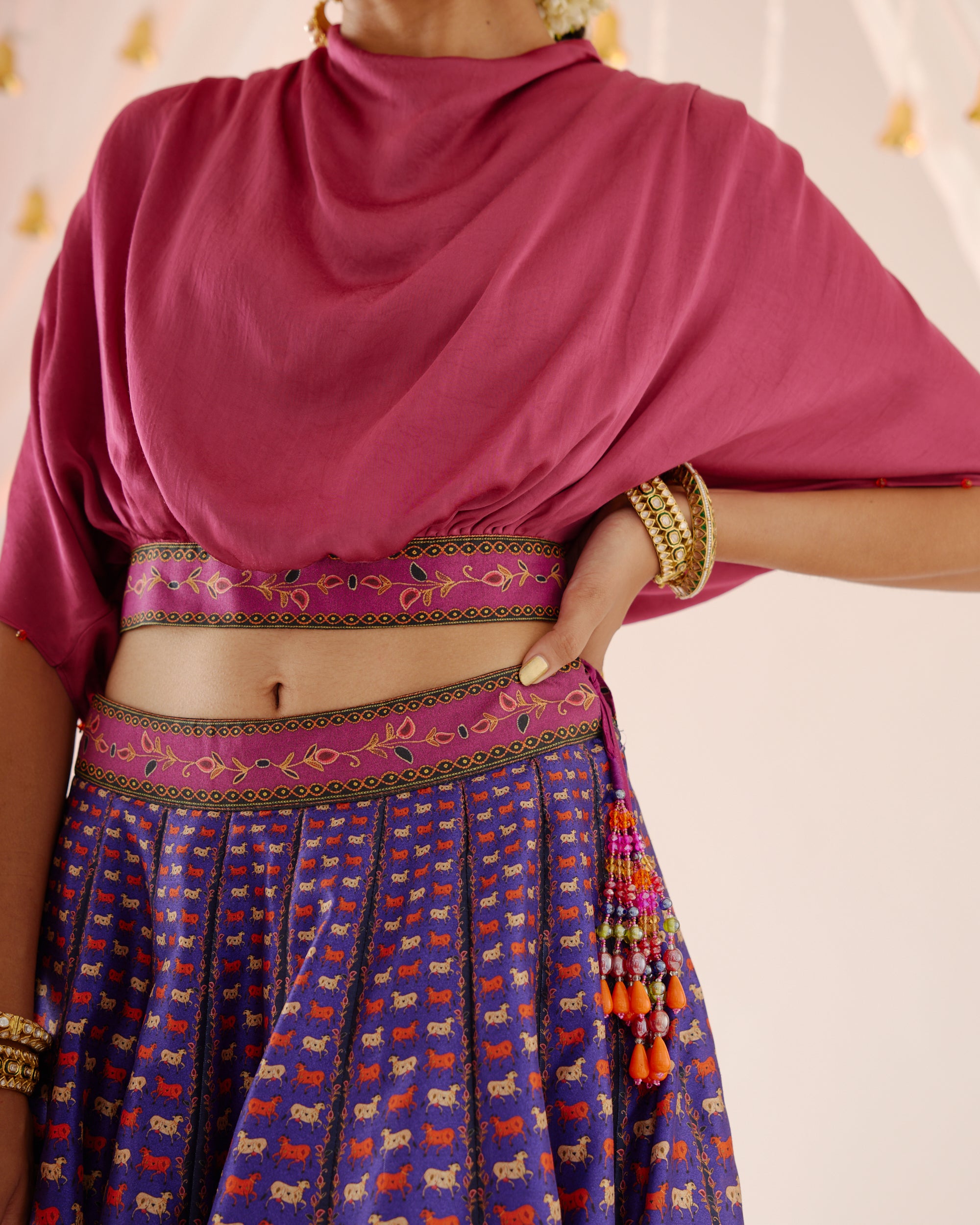 Vrindavan : Varsha Leela - Majenta/Purple