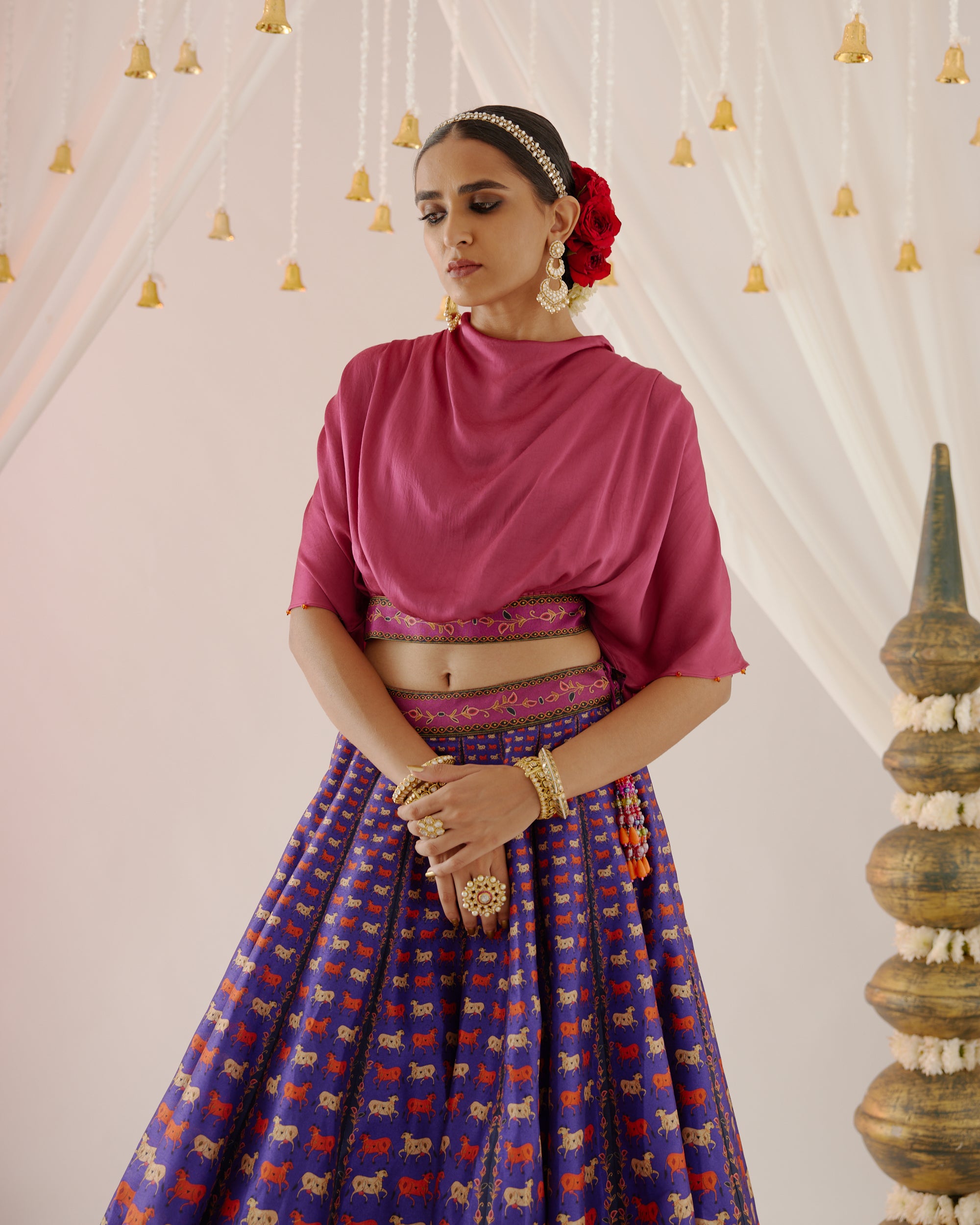 Vrindavan : Varsha Leela - Majenta/Purple