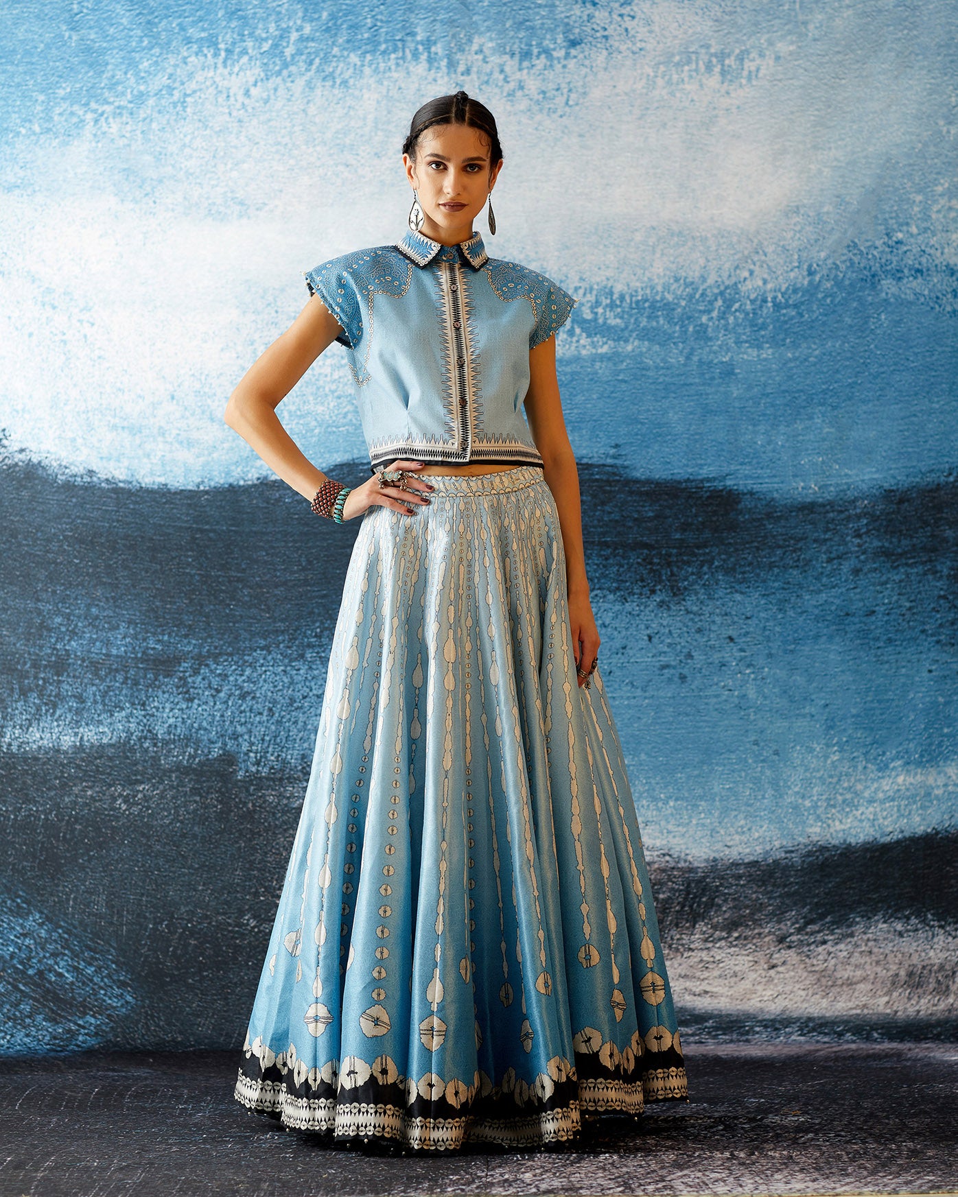 Bikaner : Nia Leela - Powder Blue