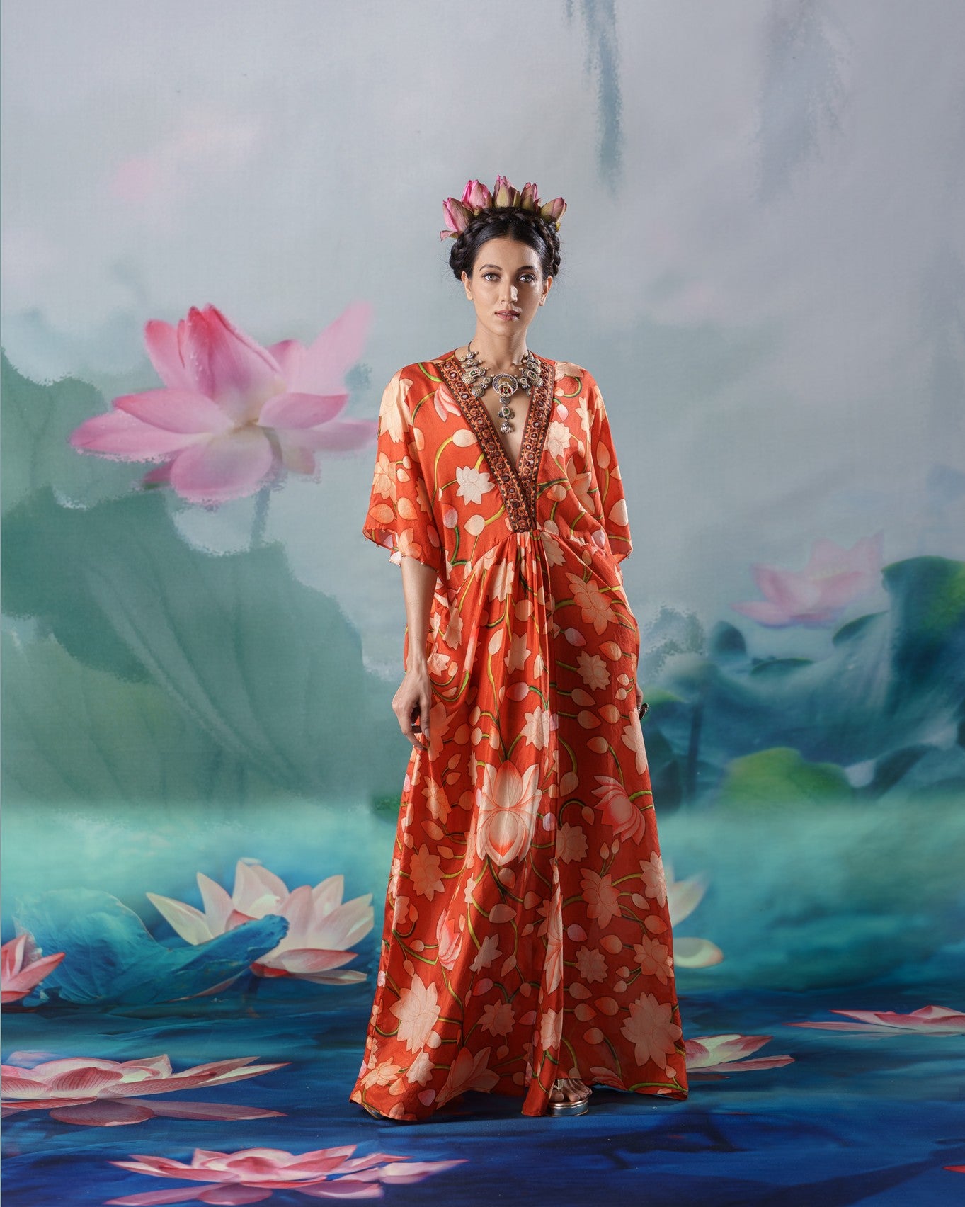 Pichwai : Kusum - Rust