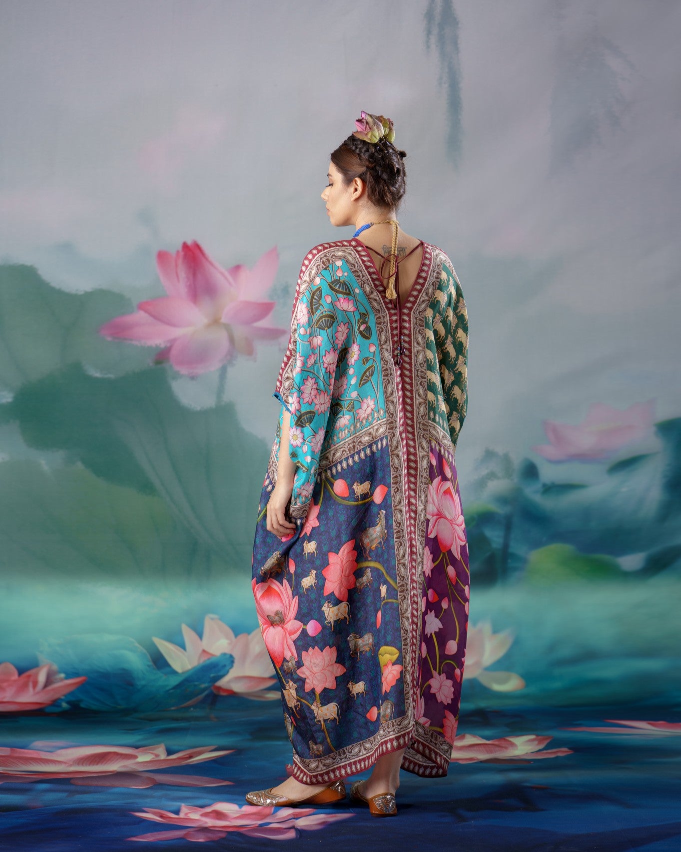Pichwai : Majida - Jade Purple