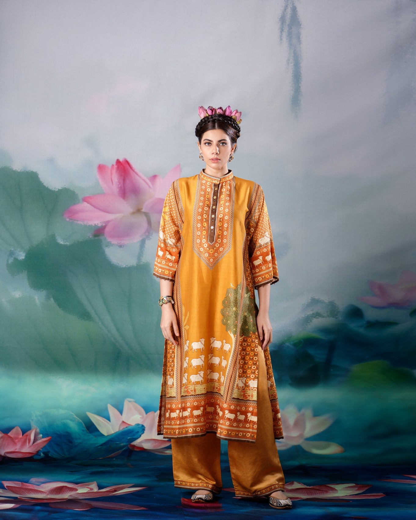Pichwai : Ghazala - Mustard