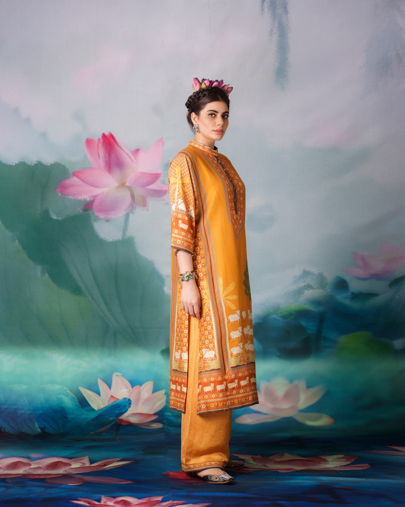 Pichwai : Ghazala - Mustard