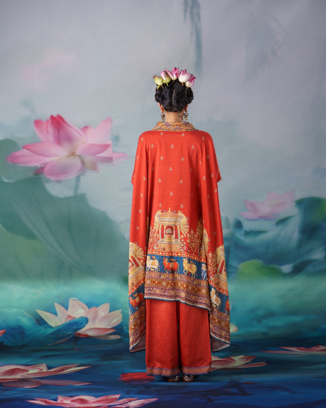 Pichwai : Lavanya - Rouge