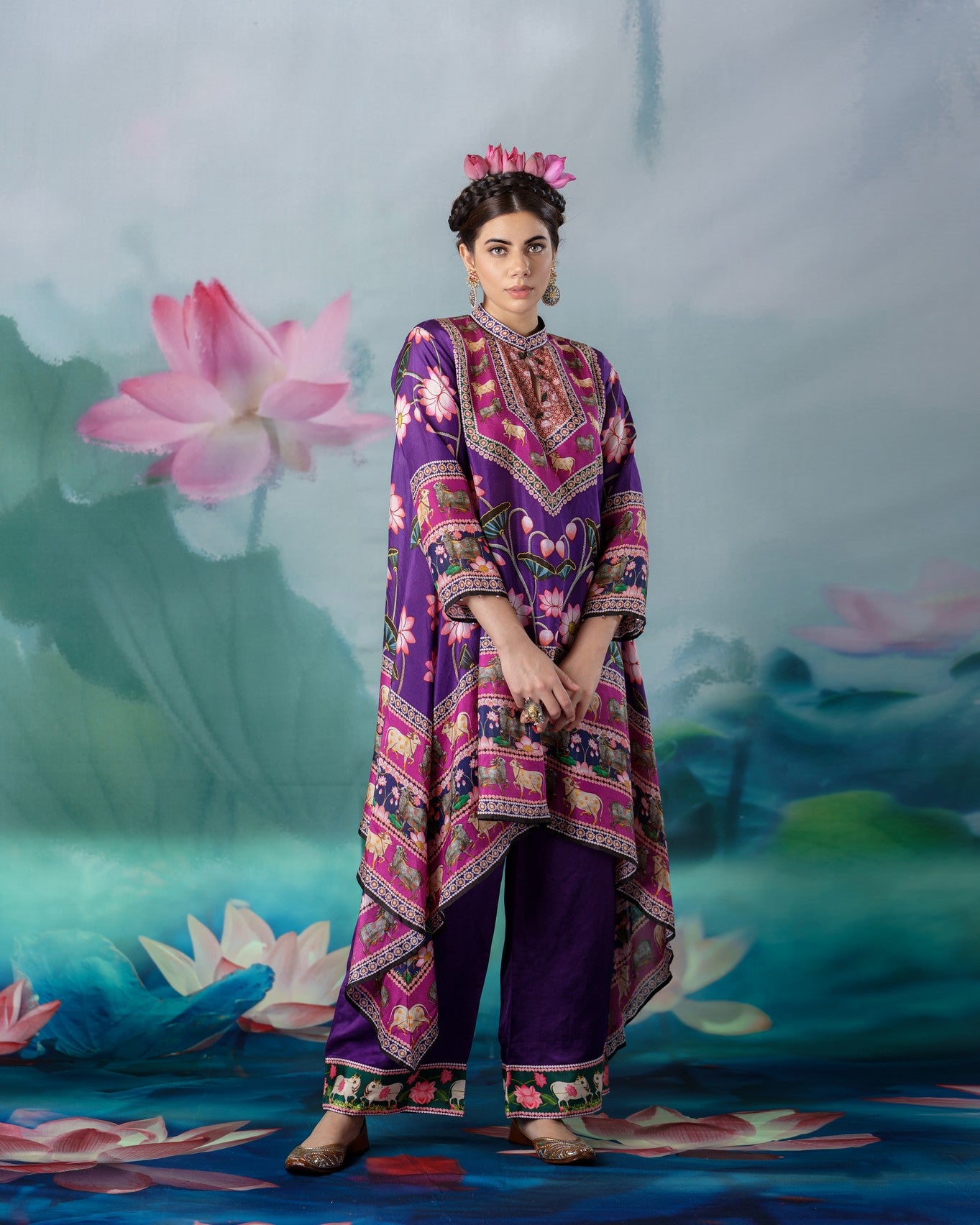 Pichwai : Navya - Purple