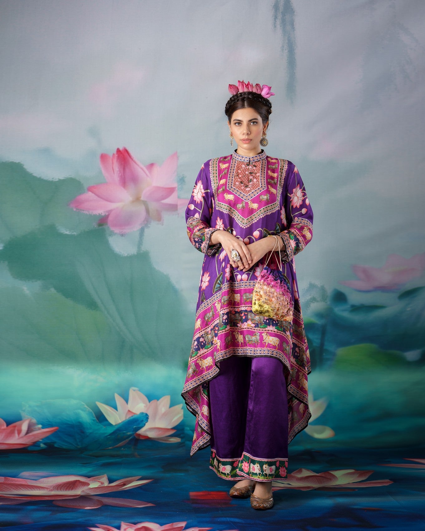 Pichwai : Navya - Purple
