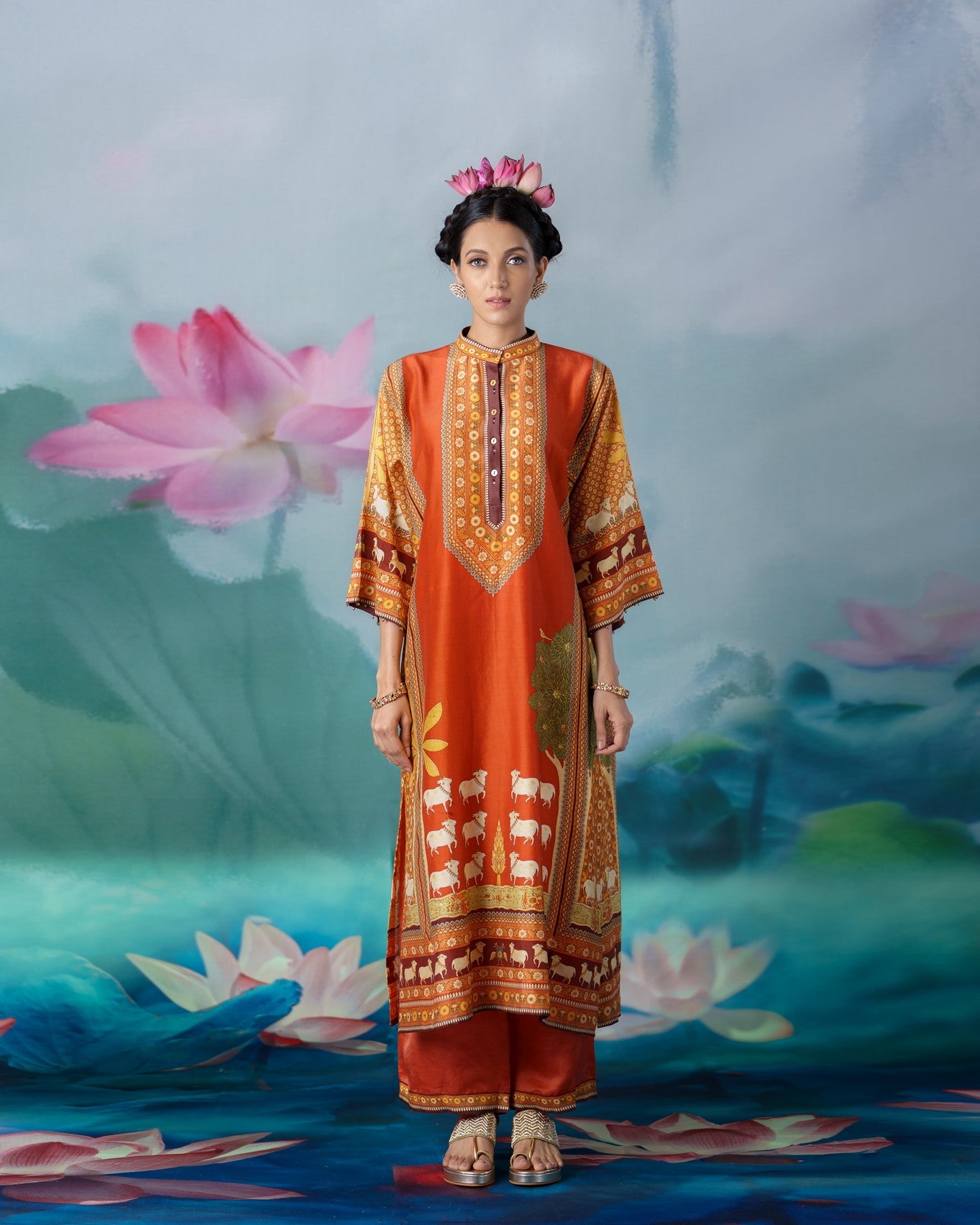 Pichwai : Ghazala - Rust