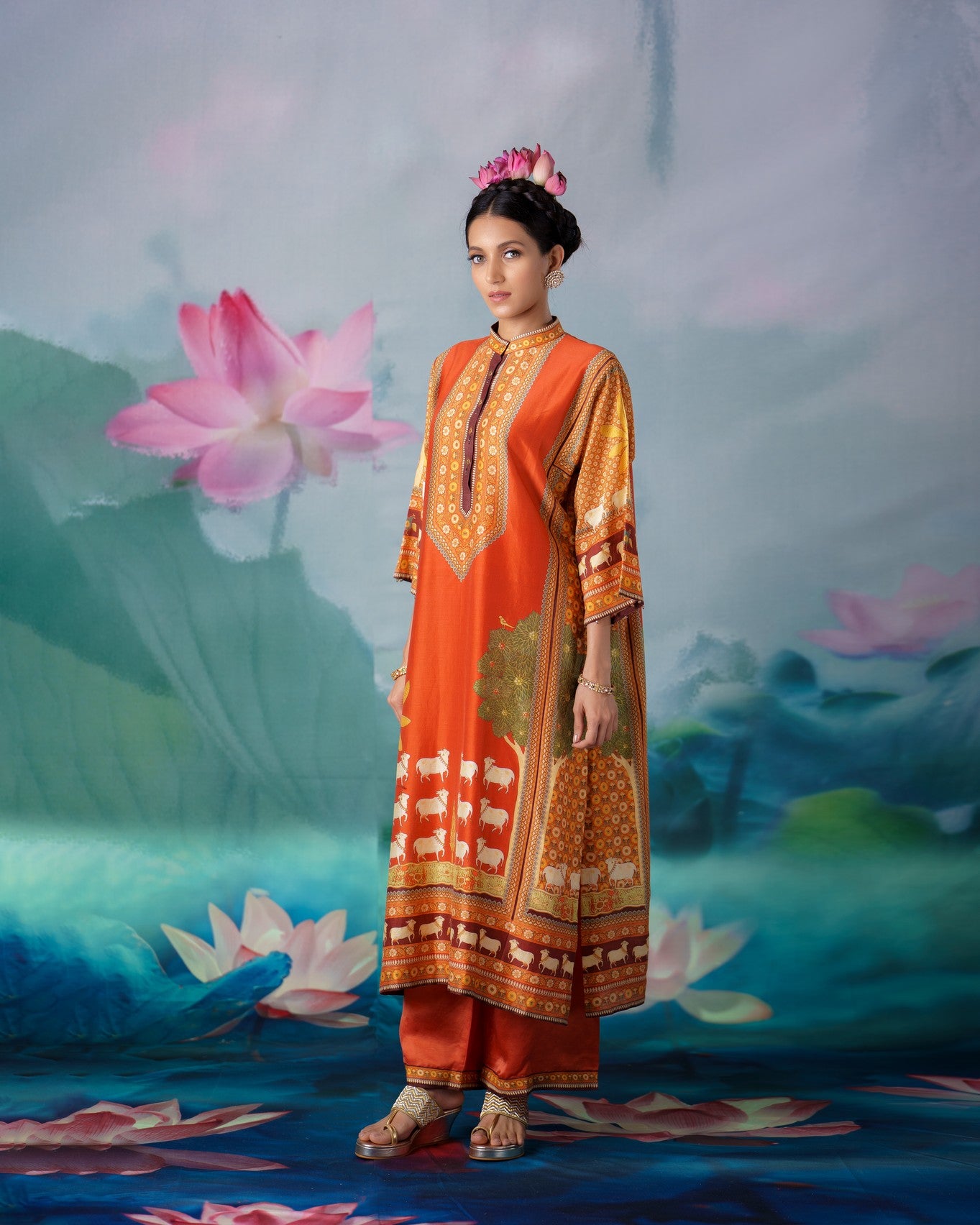 Pichwai : Ghazala - Rust